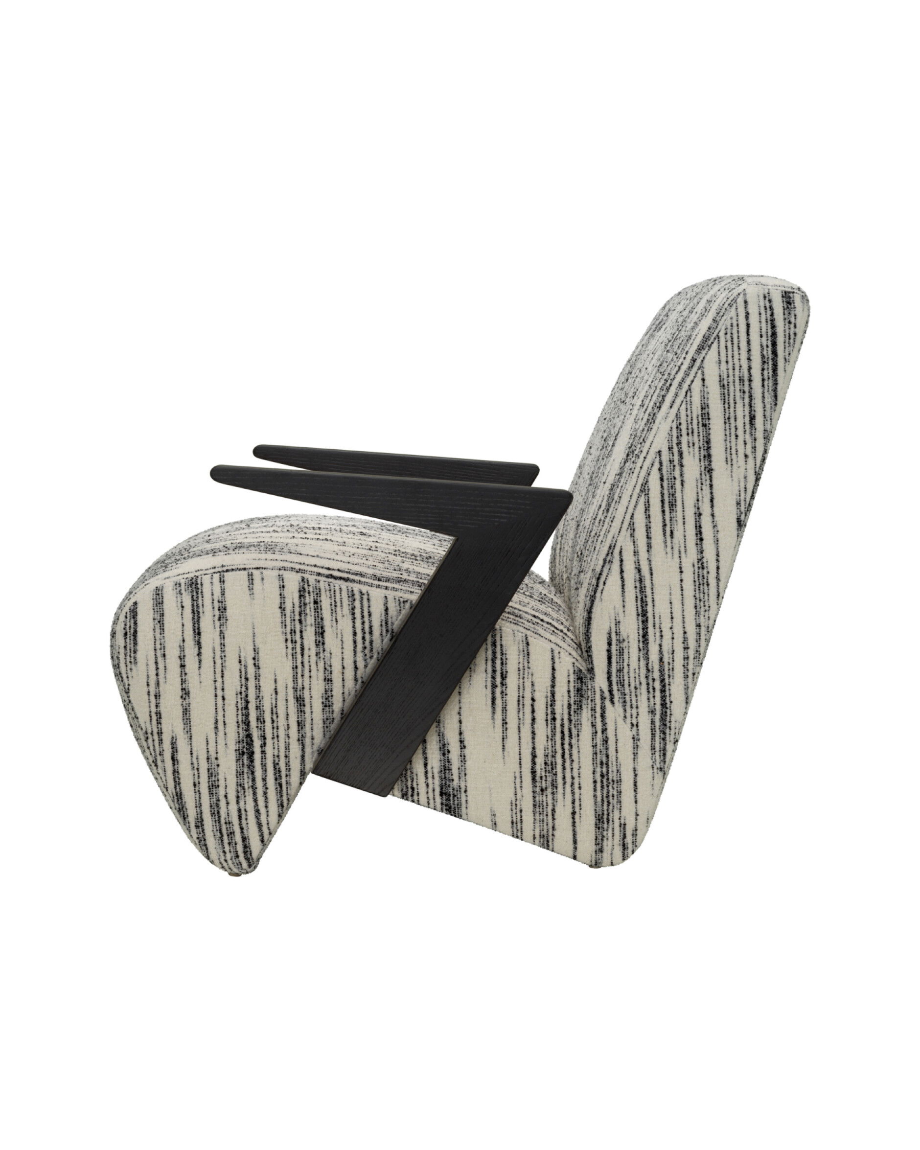 Venosa fåtölj svart / vit