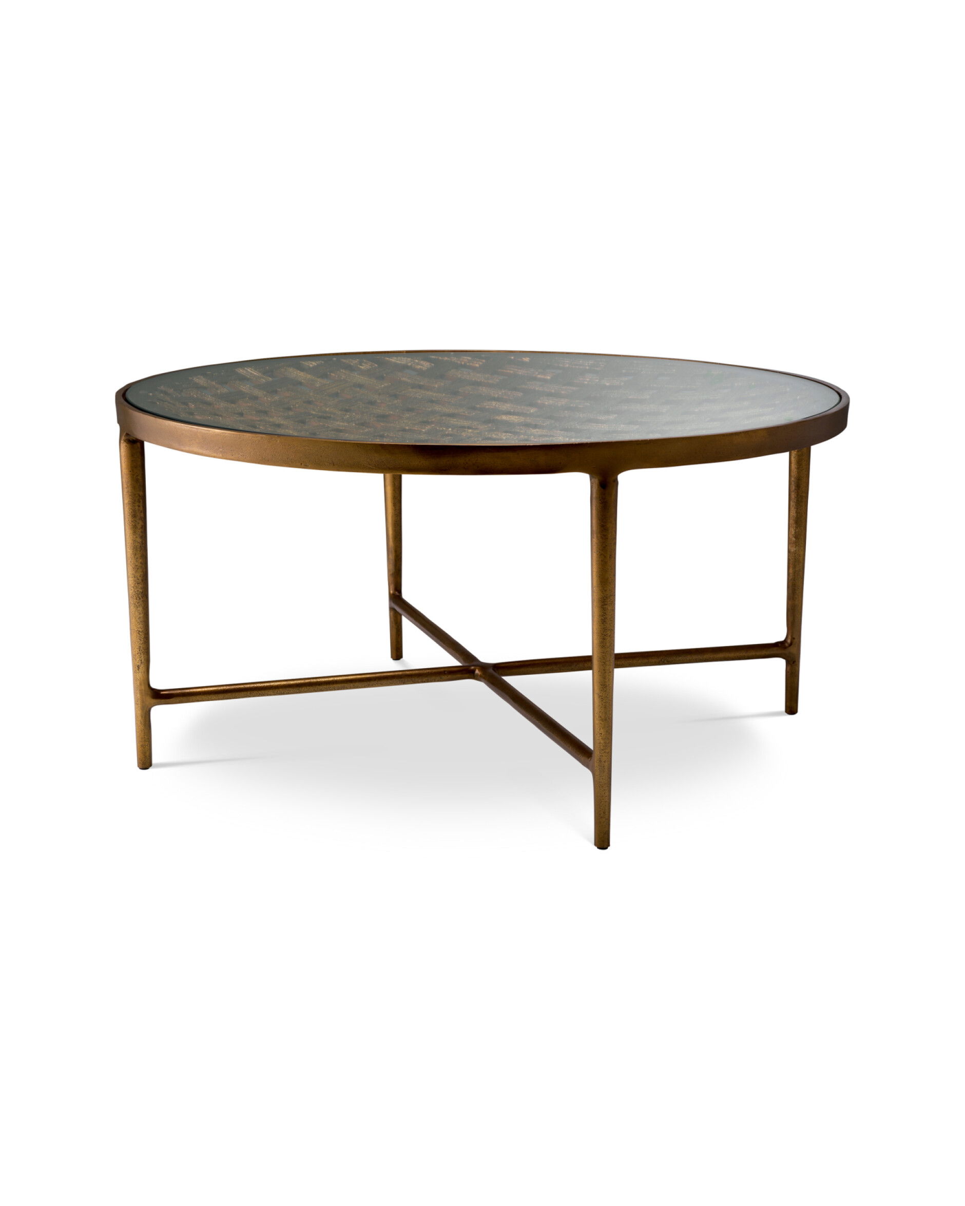 Sorrento soffbord antik mässing