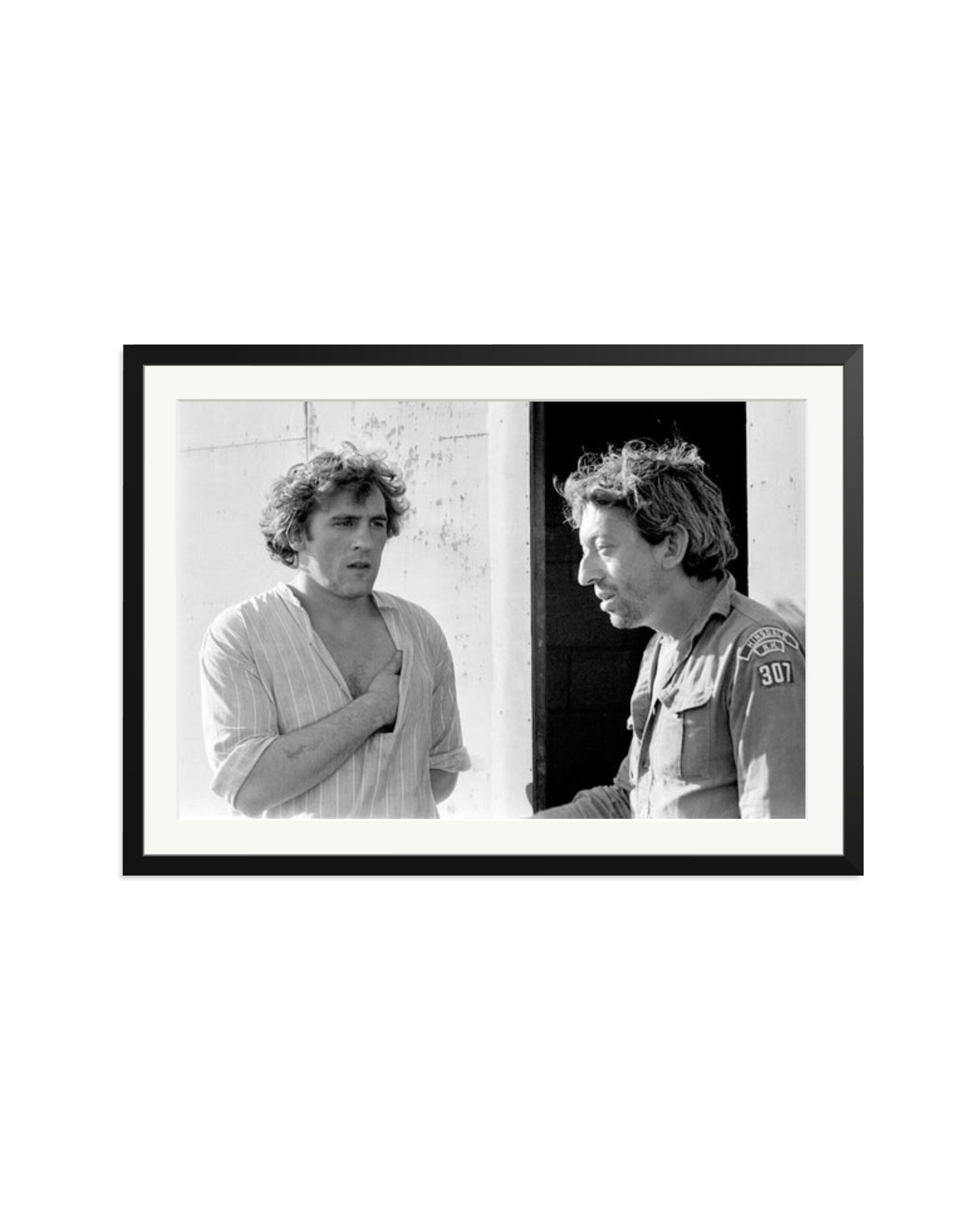 Gerard Depardieu and Serge Gainsbourg Black / XXL
