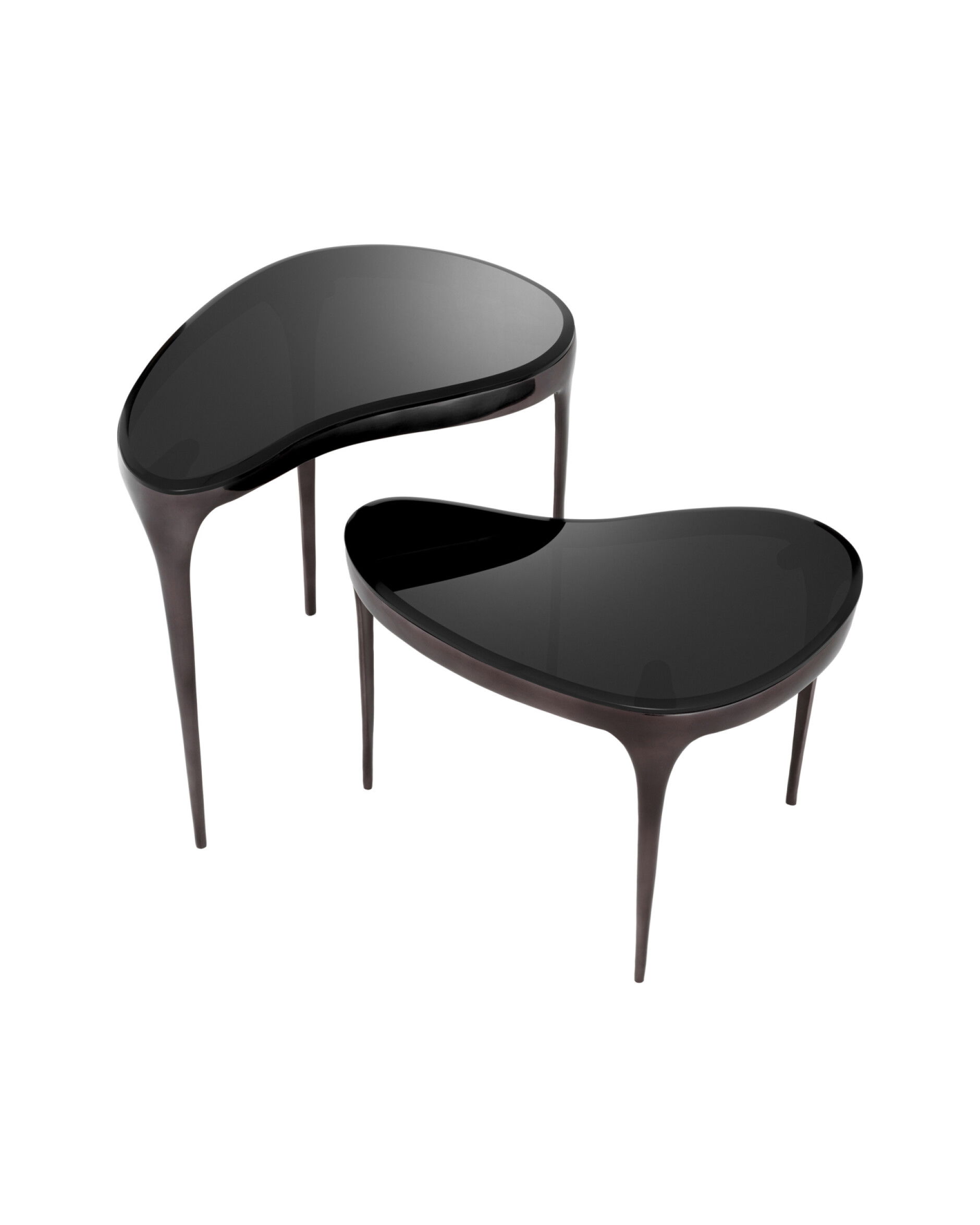 Zena sidobord svart 2-set