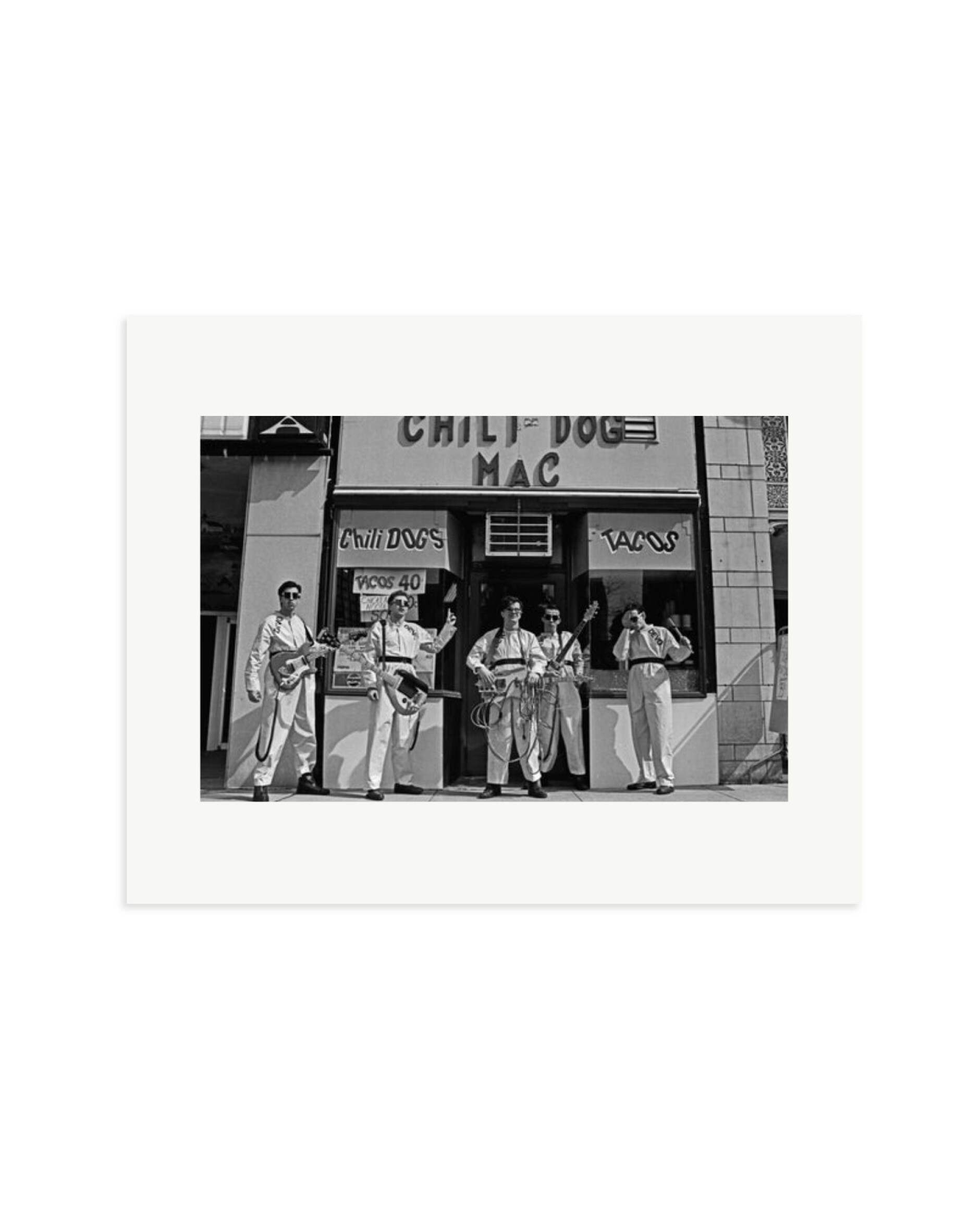 Devo at The Chili Dog Mac in Akron 1978 Print Only / Medium