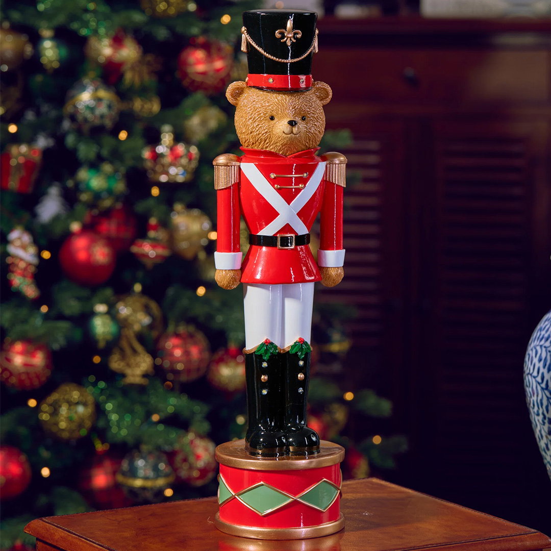 Teddy notenkraker met verlichting 45 cm