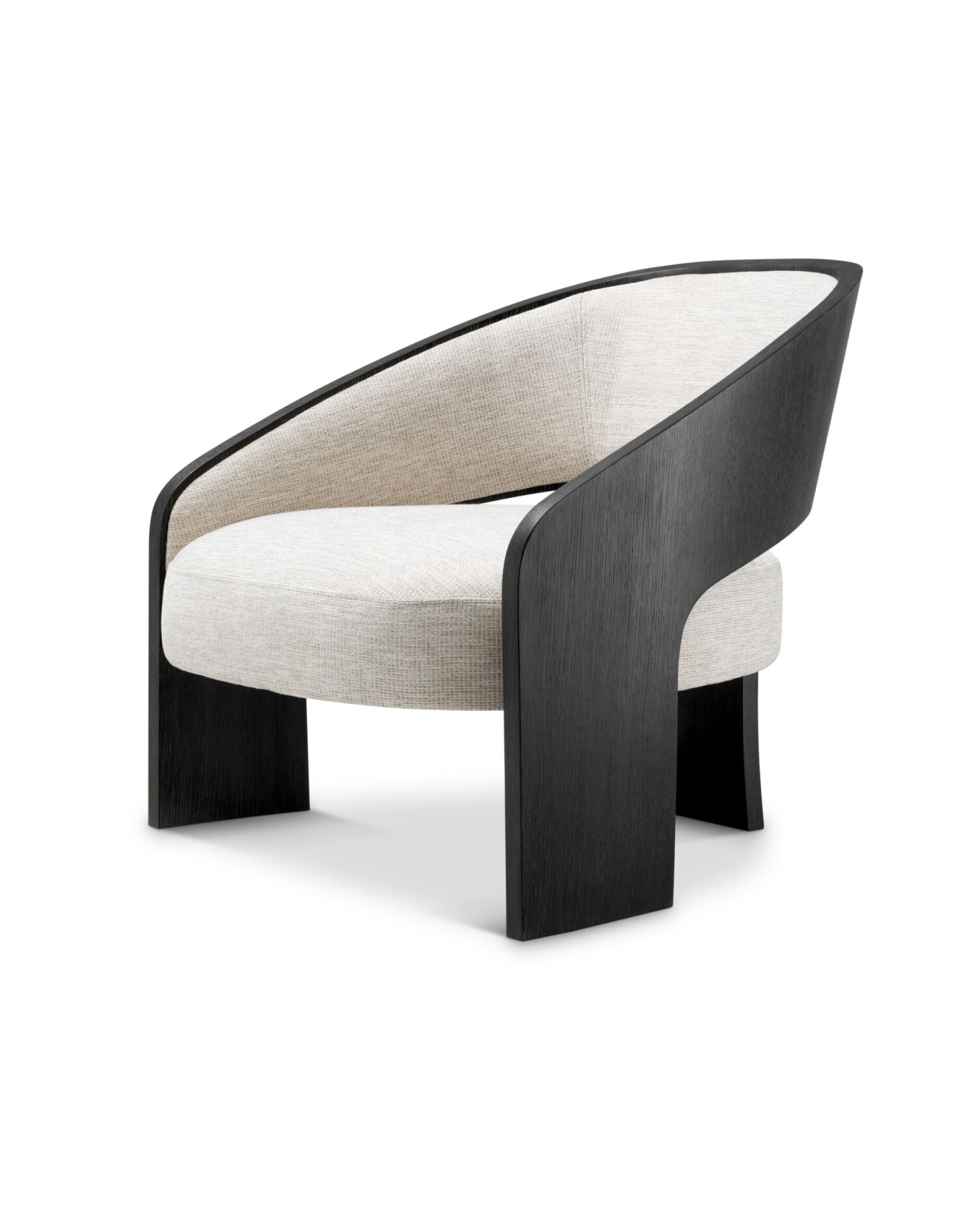 Zephira Fauteuil Donkergrijs Eiken