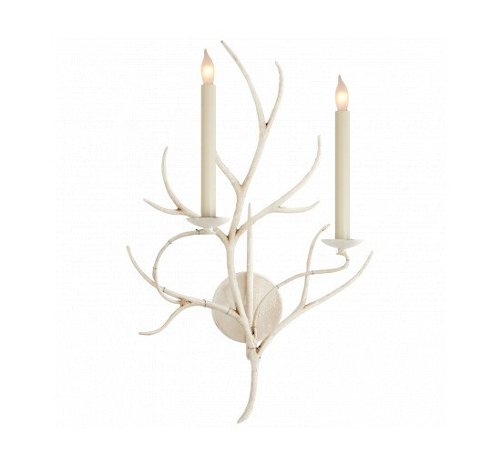 White - Branch Sconce Gilded Iron