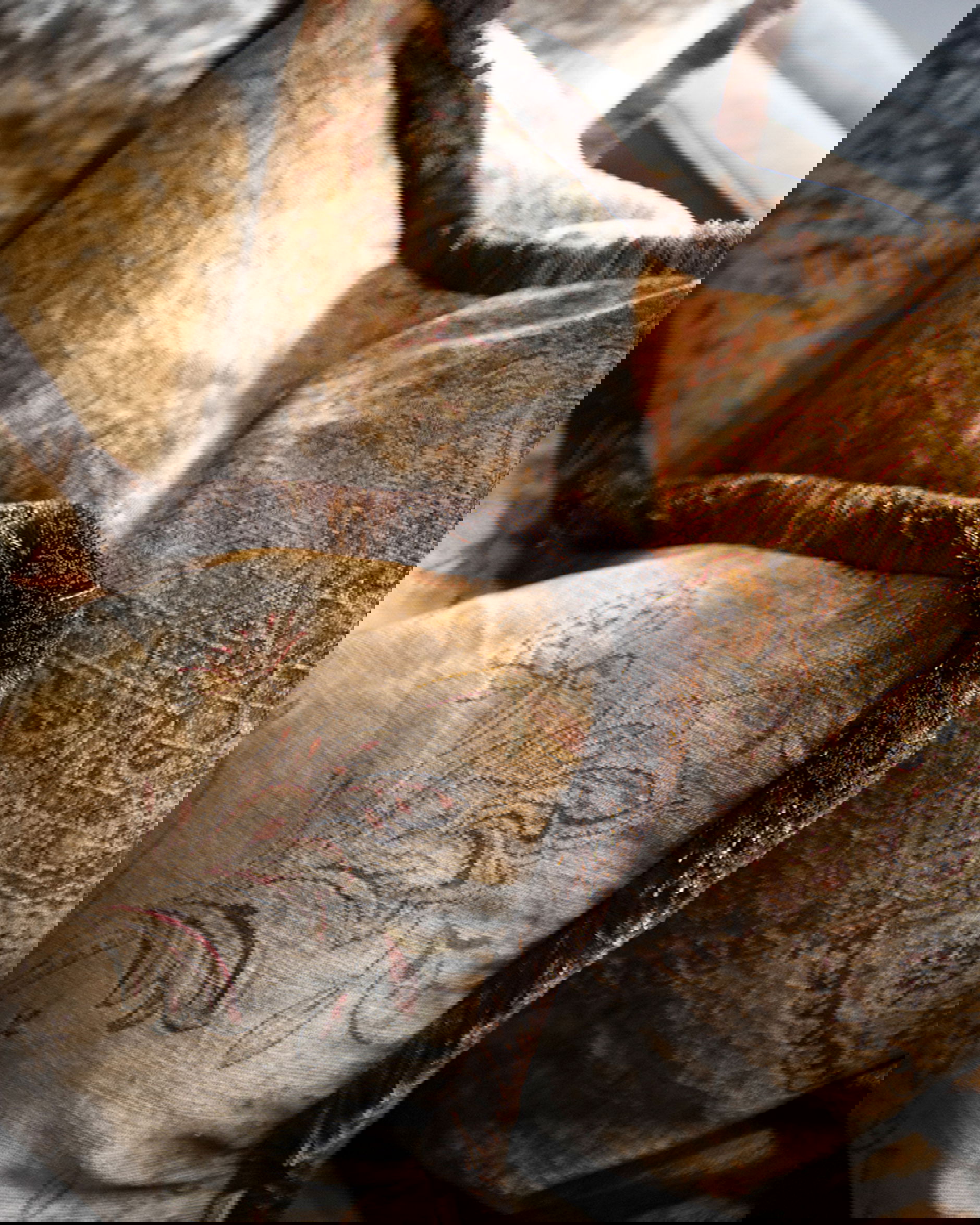 Miralago Paisley kuddfodral fransar beige OUTLET