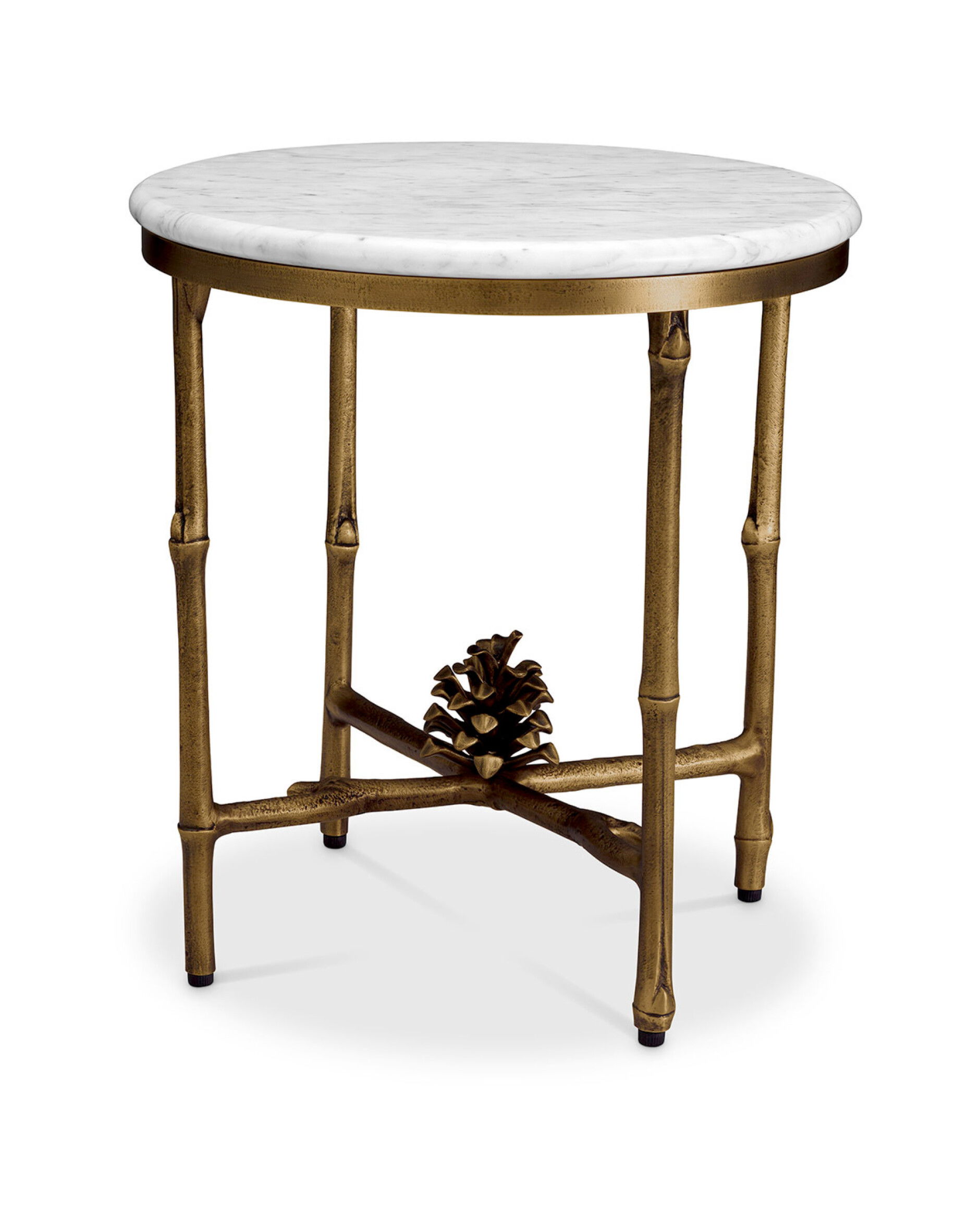 Pigna Side Table Vintage Brass