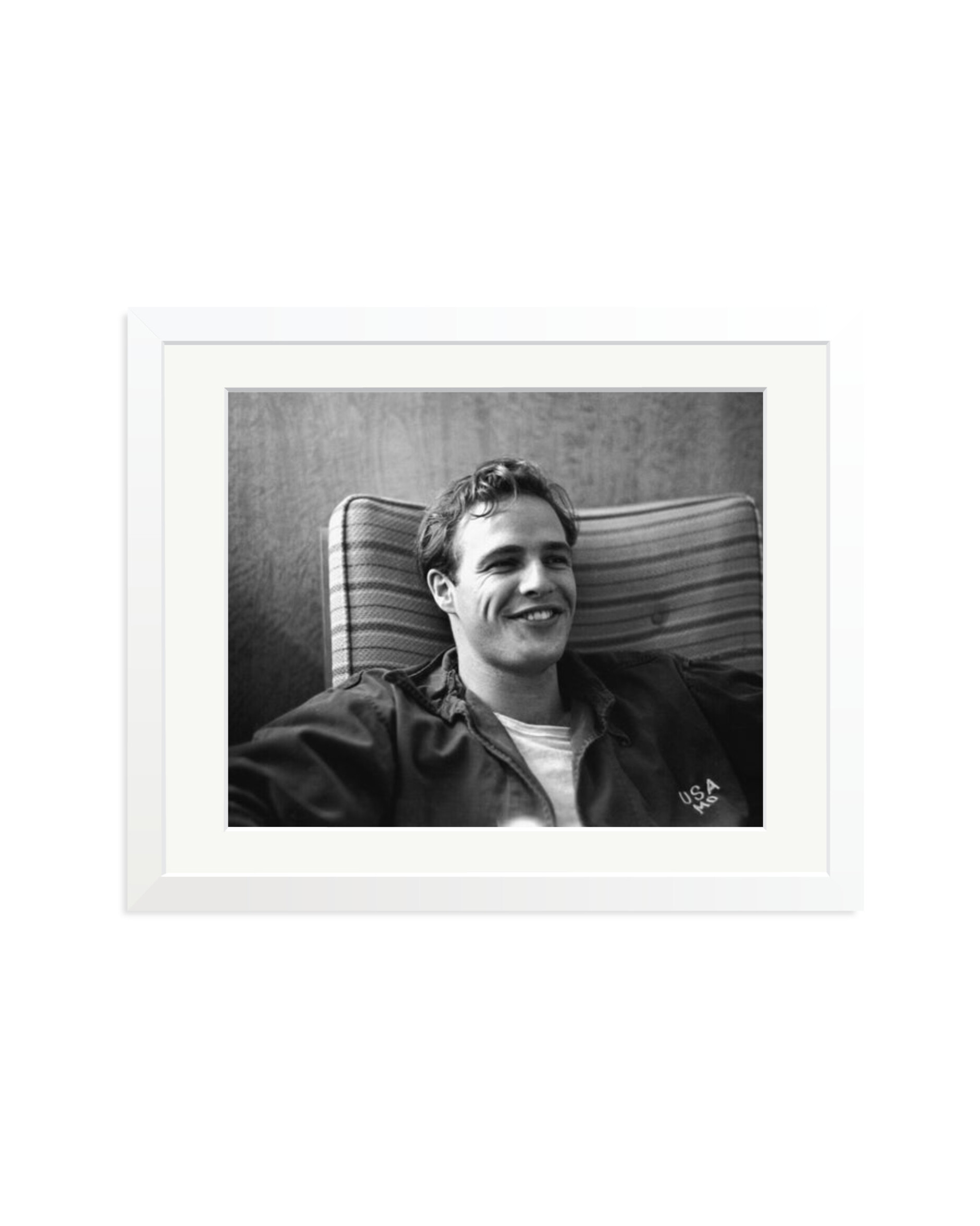 Marlon Brando on Set of 'The Men' White / Medium