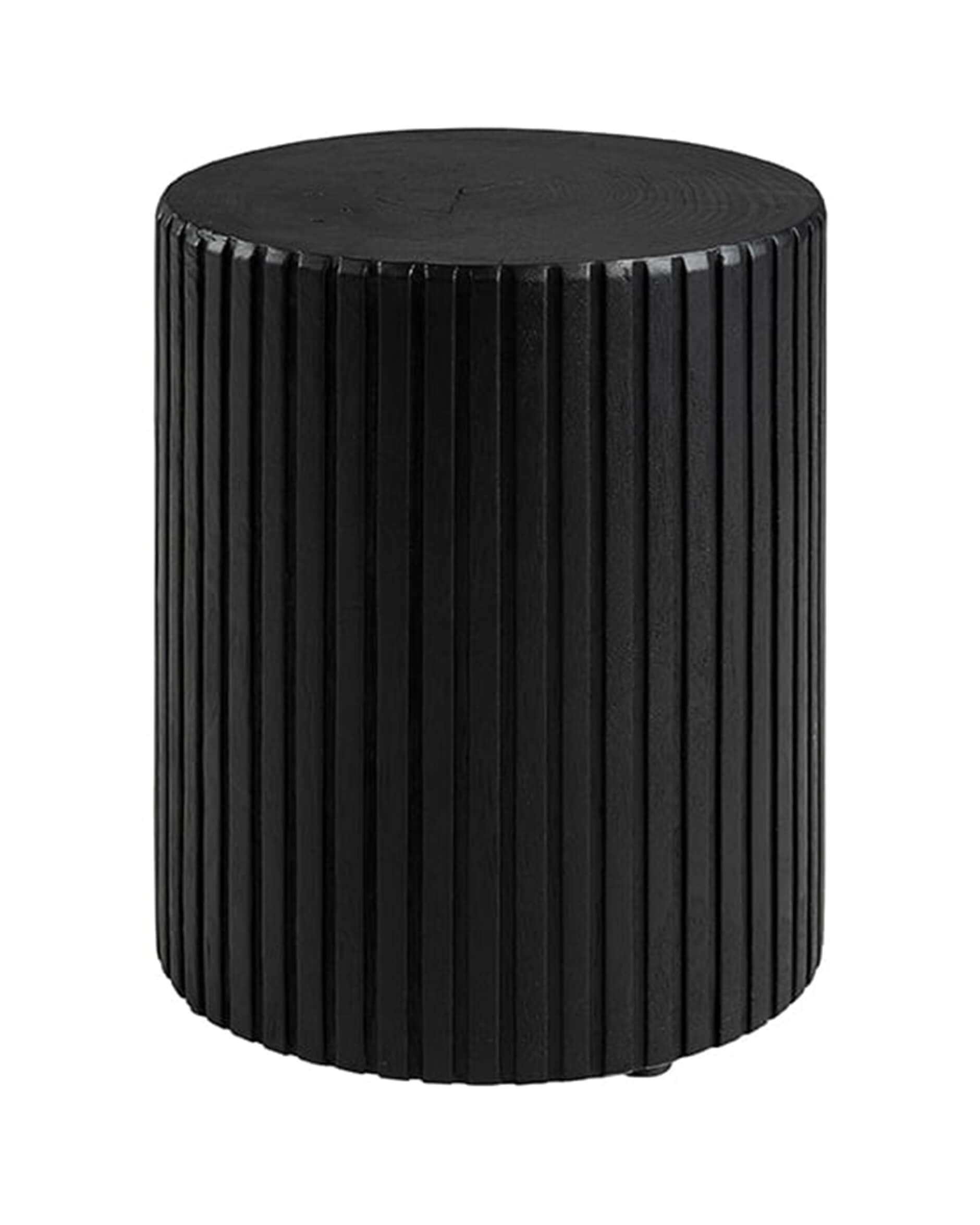 Groove sidobord svart