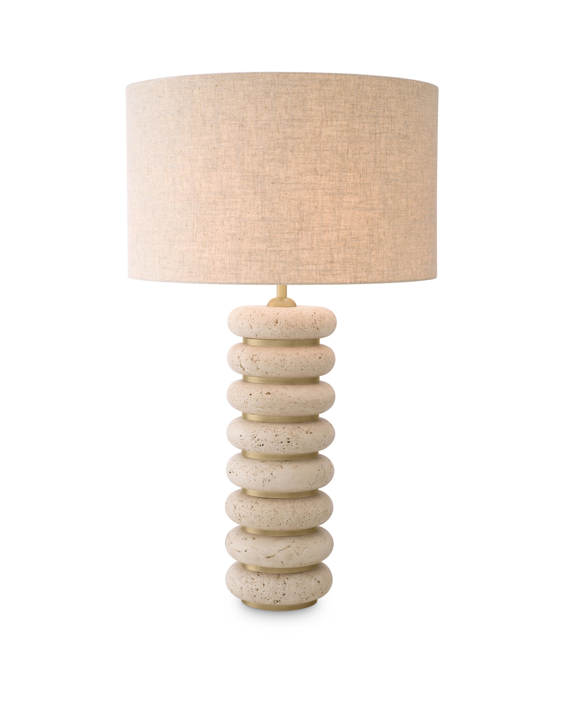 Baron bordslampa antik mässing