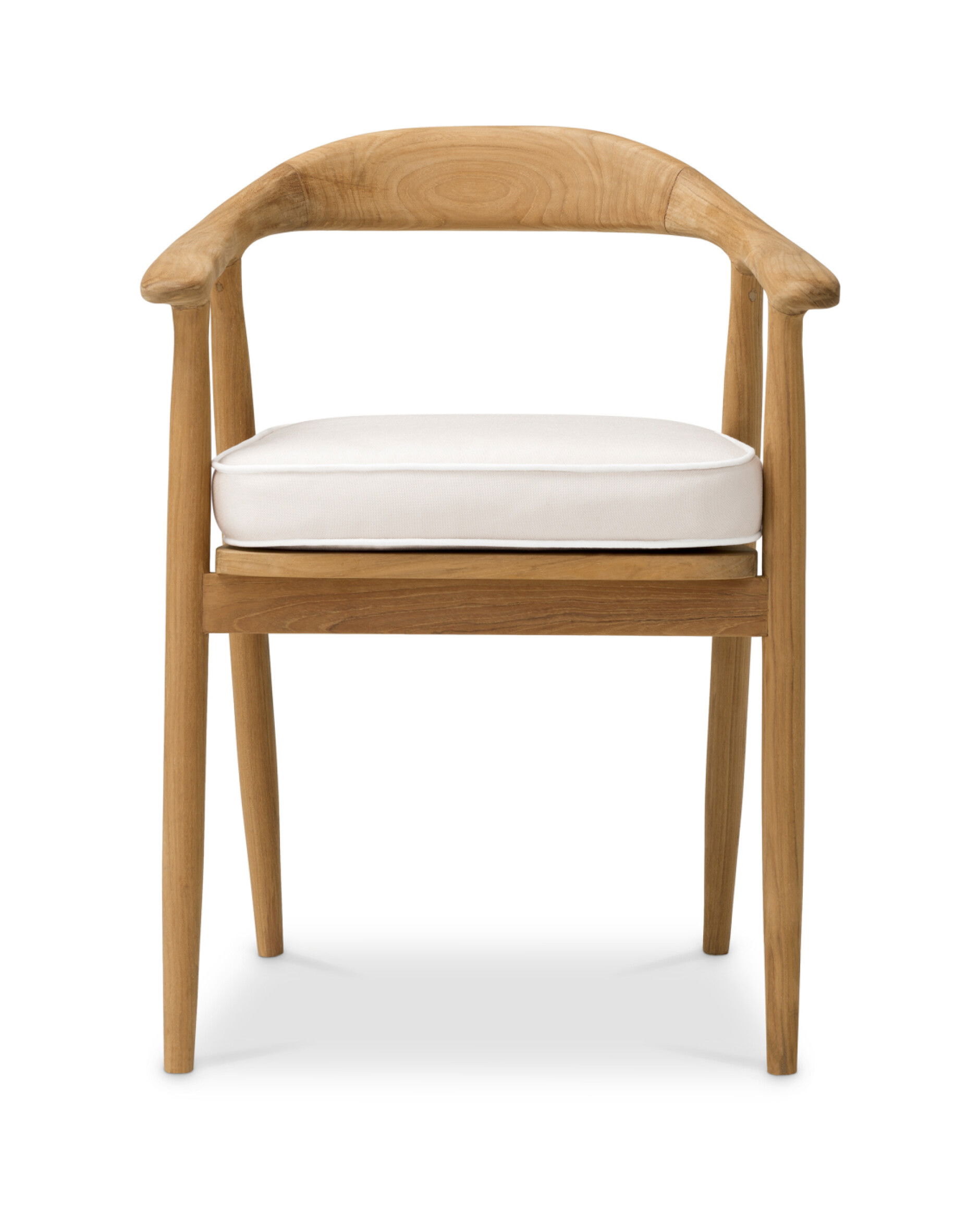 Beale matstol teak flores off-white