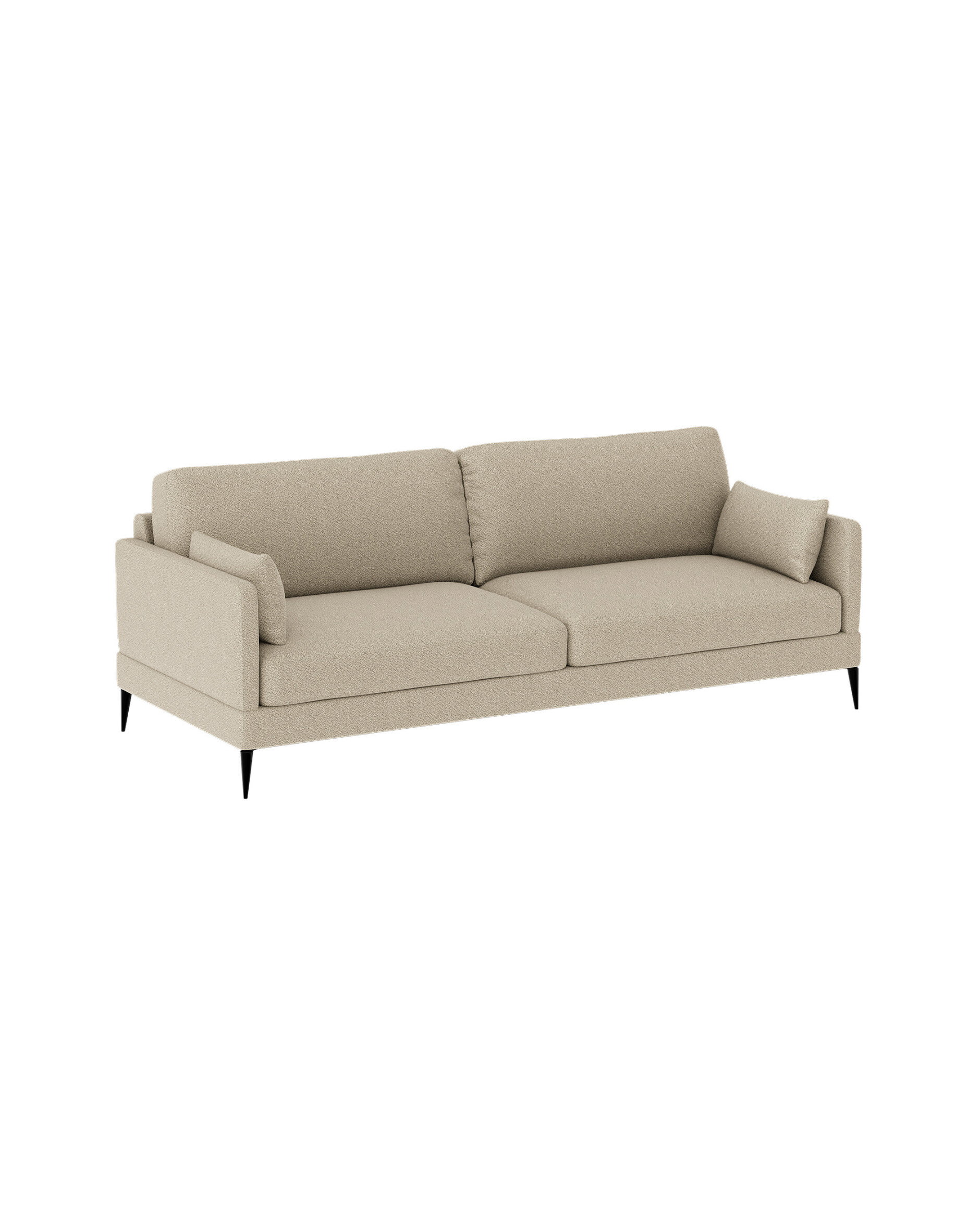 Andorra Sofa 3-Sitzer rhyme beige