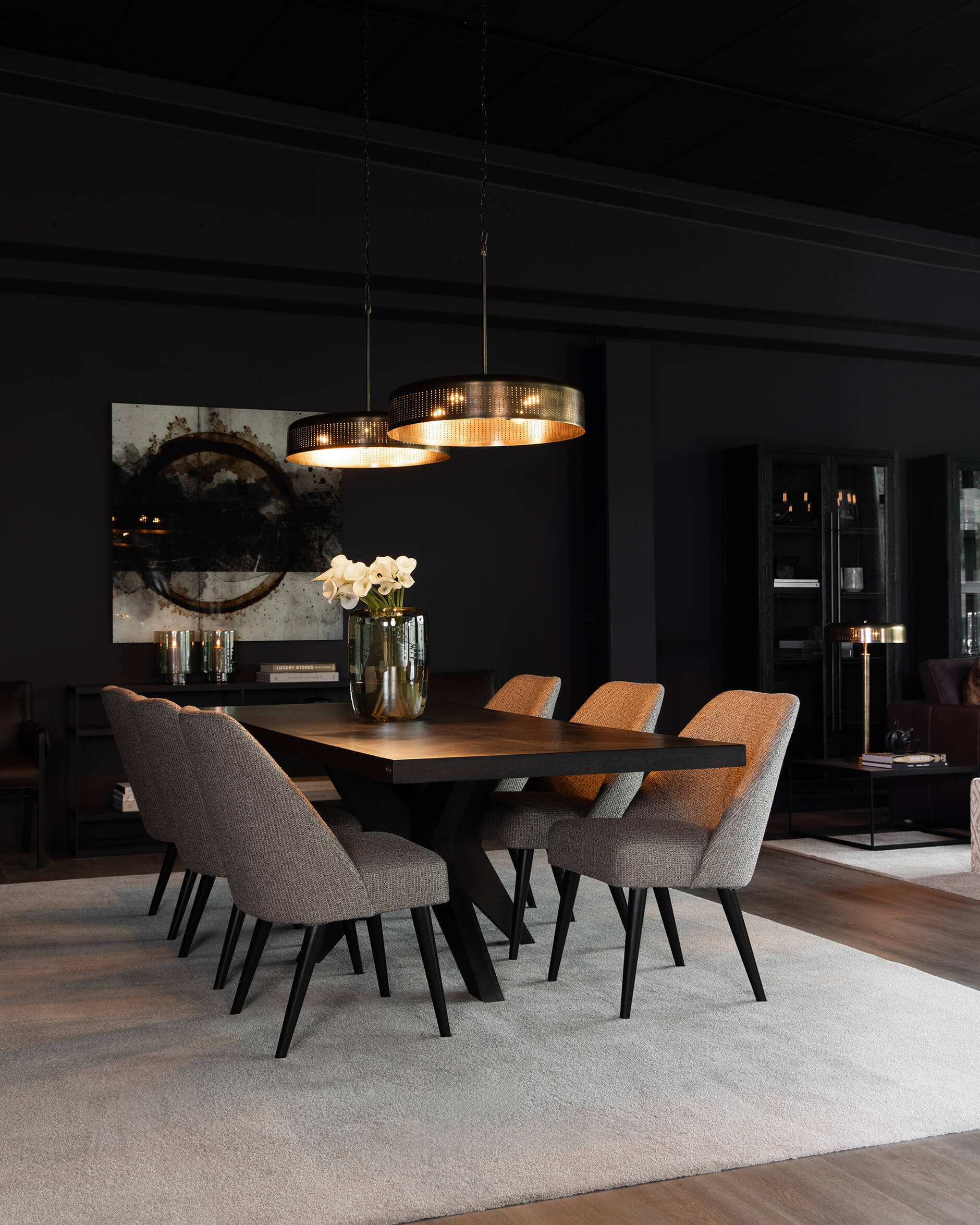 Armando taklampa antik mässing