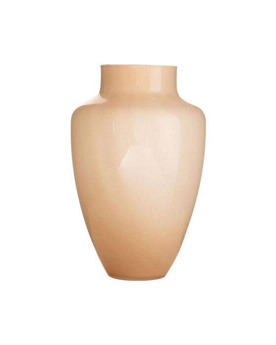 Carmine glassvase beige