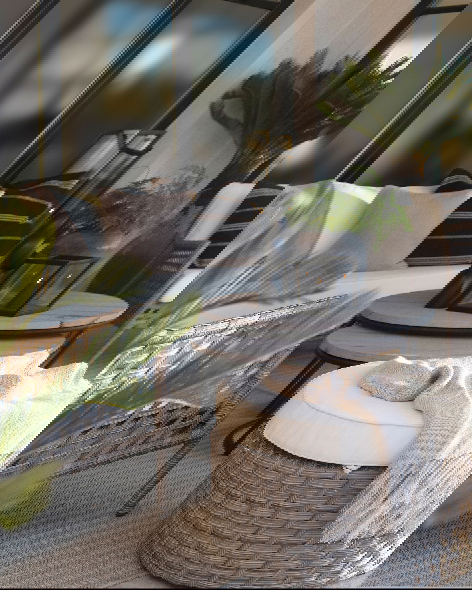 Anson satsbord charcoal 2-set