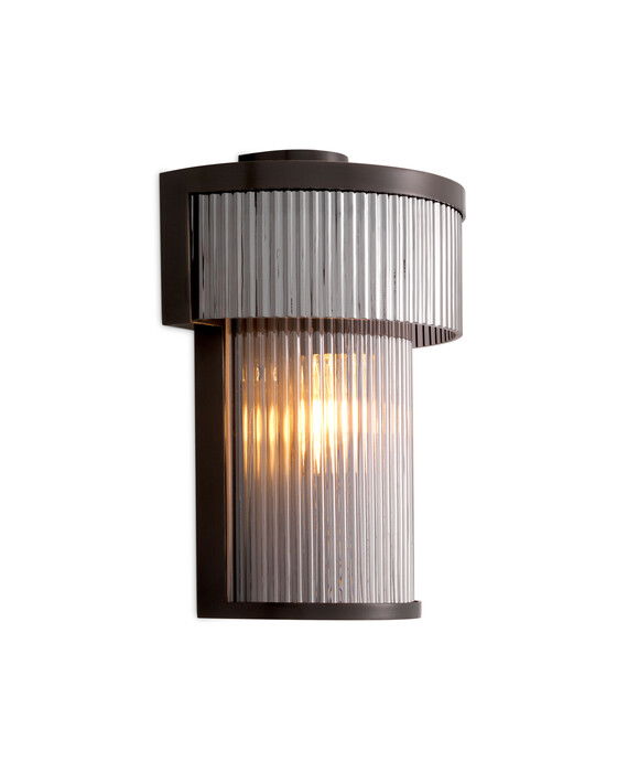 Andromeda vägglampa brons