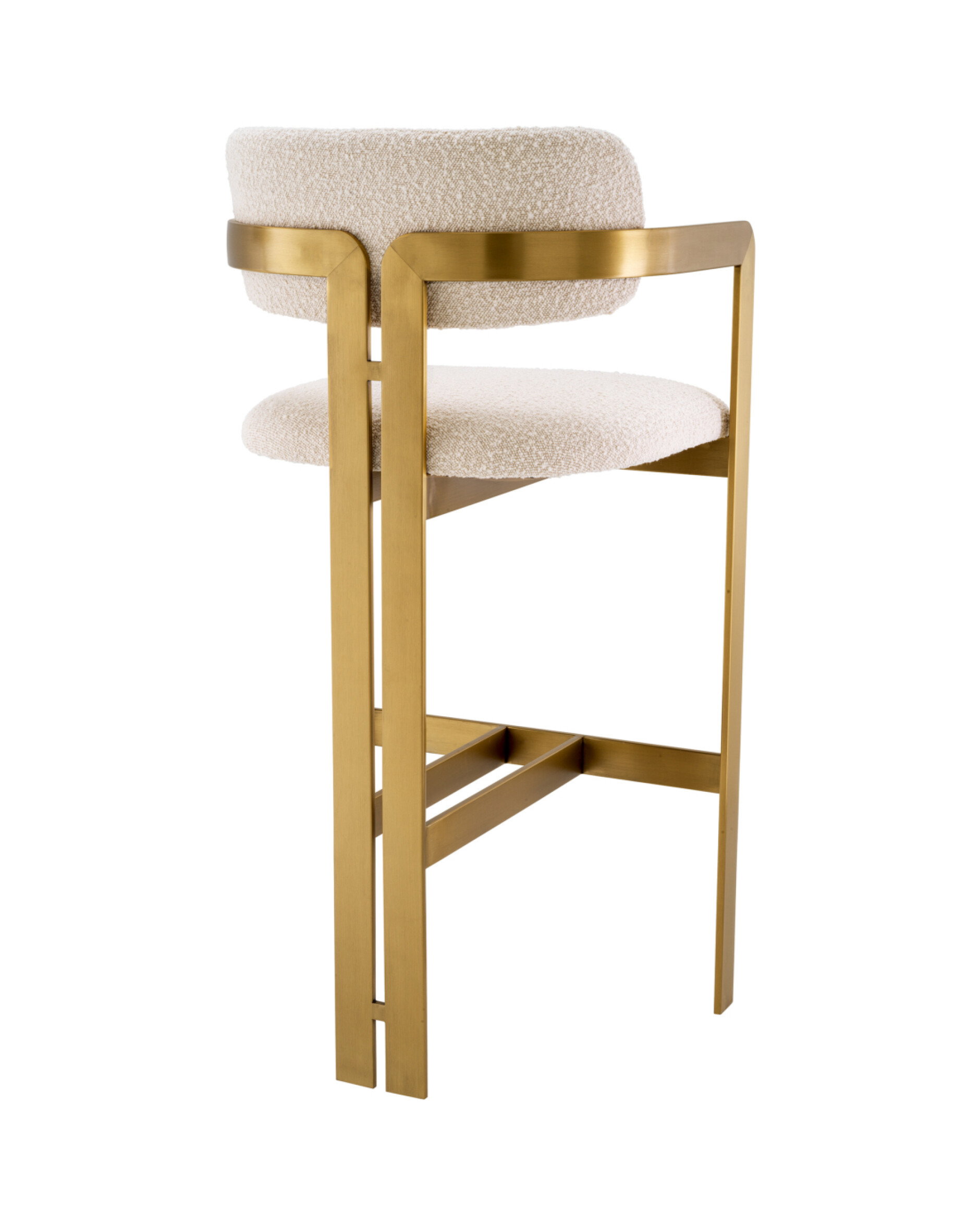 Donato Bar Stool Bouclé Cream