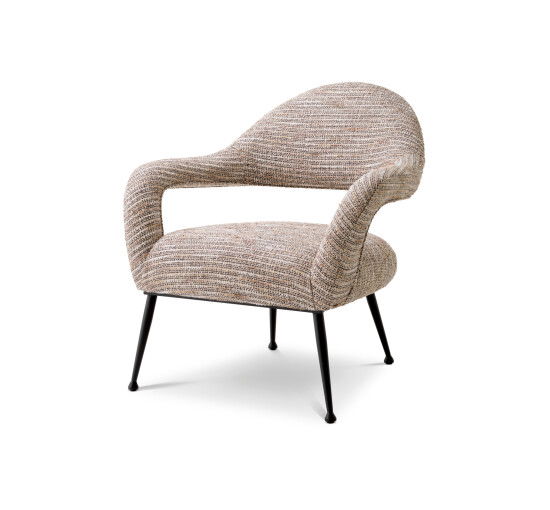 Mademoiselle Beige - Lombardi Chair Cambon Black