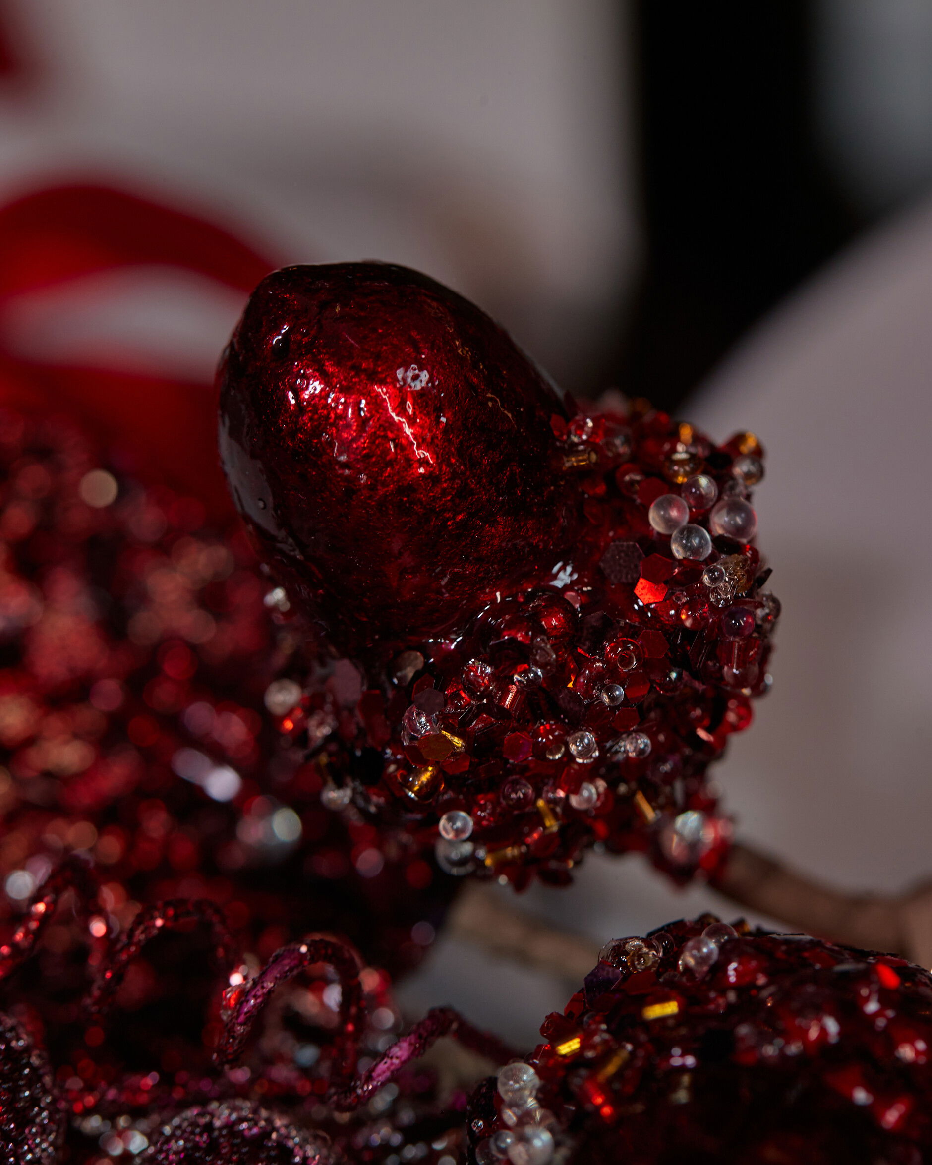 Acorn koristeoksa viininpunainen