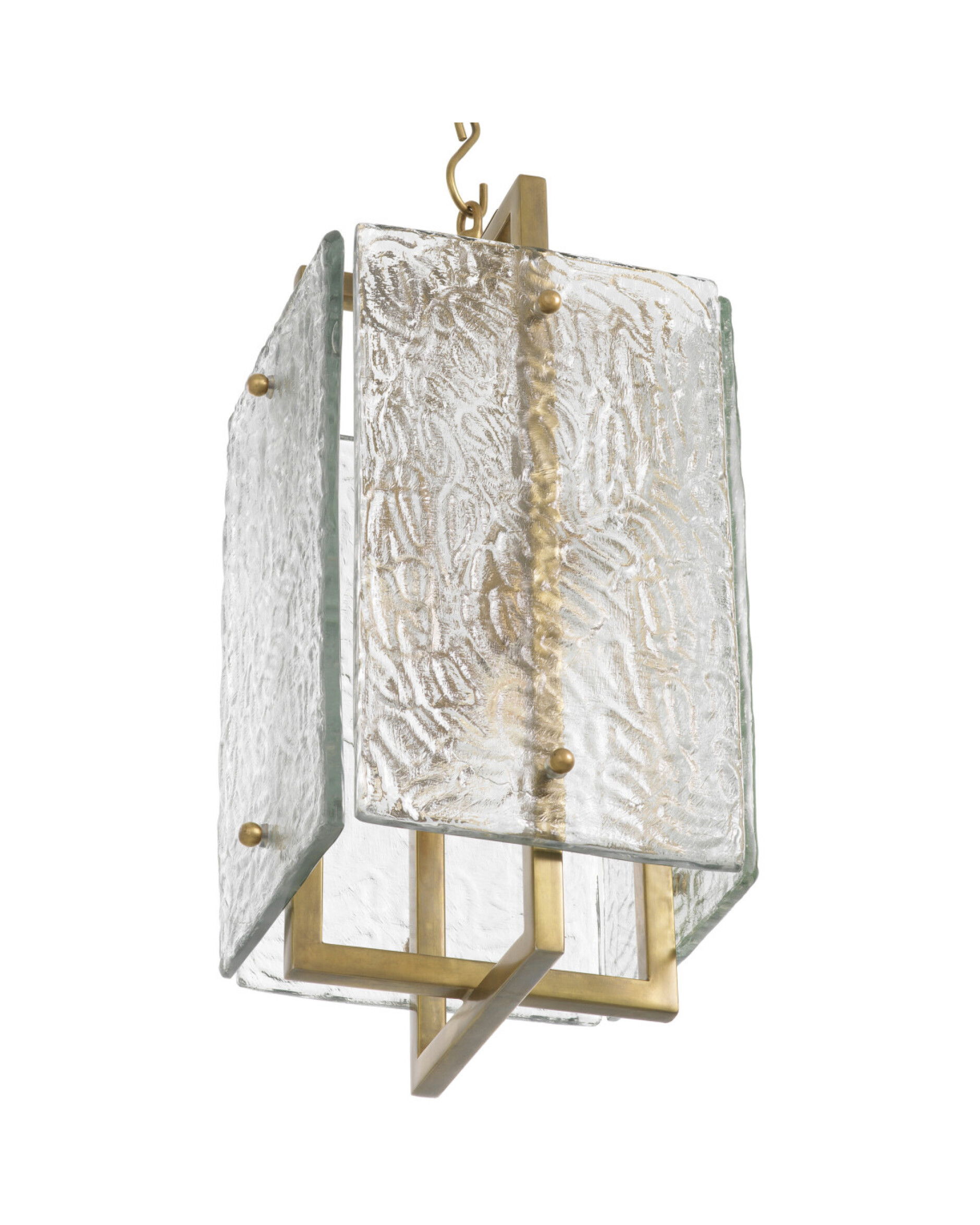 Solara plafondlamp messing