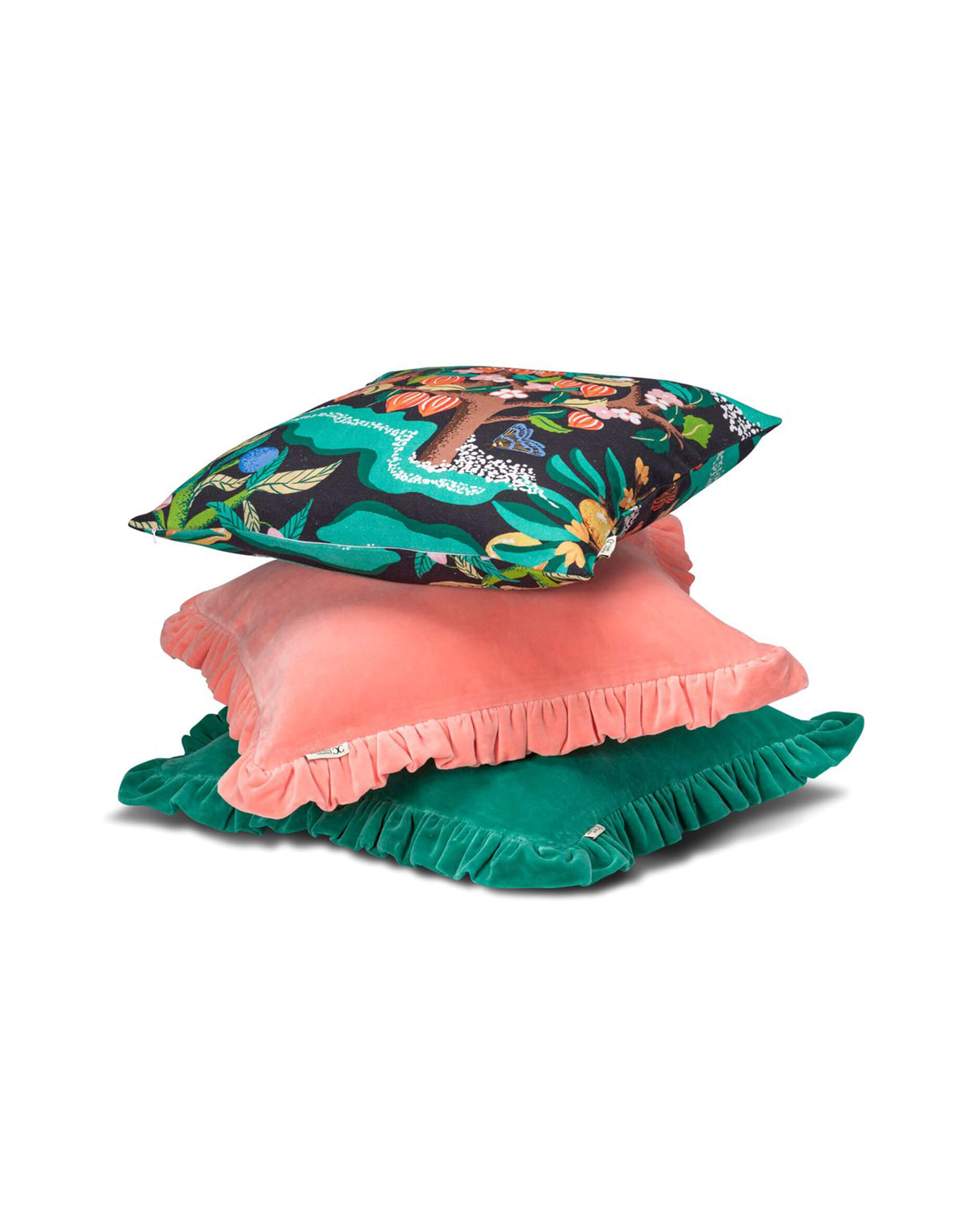 Botanical Cherry kuddfodral svart