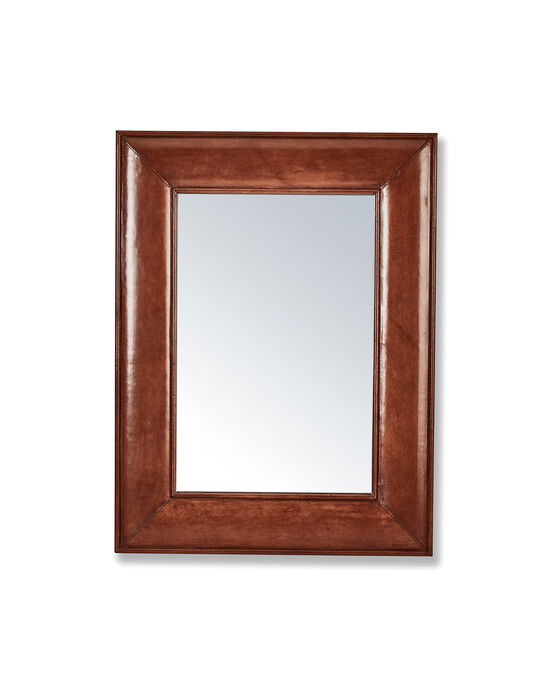 Kensington väggspegel läder