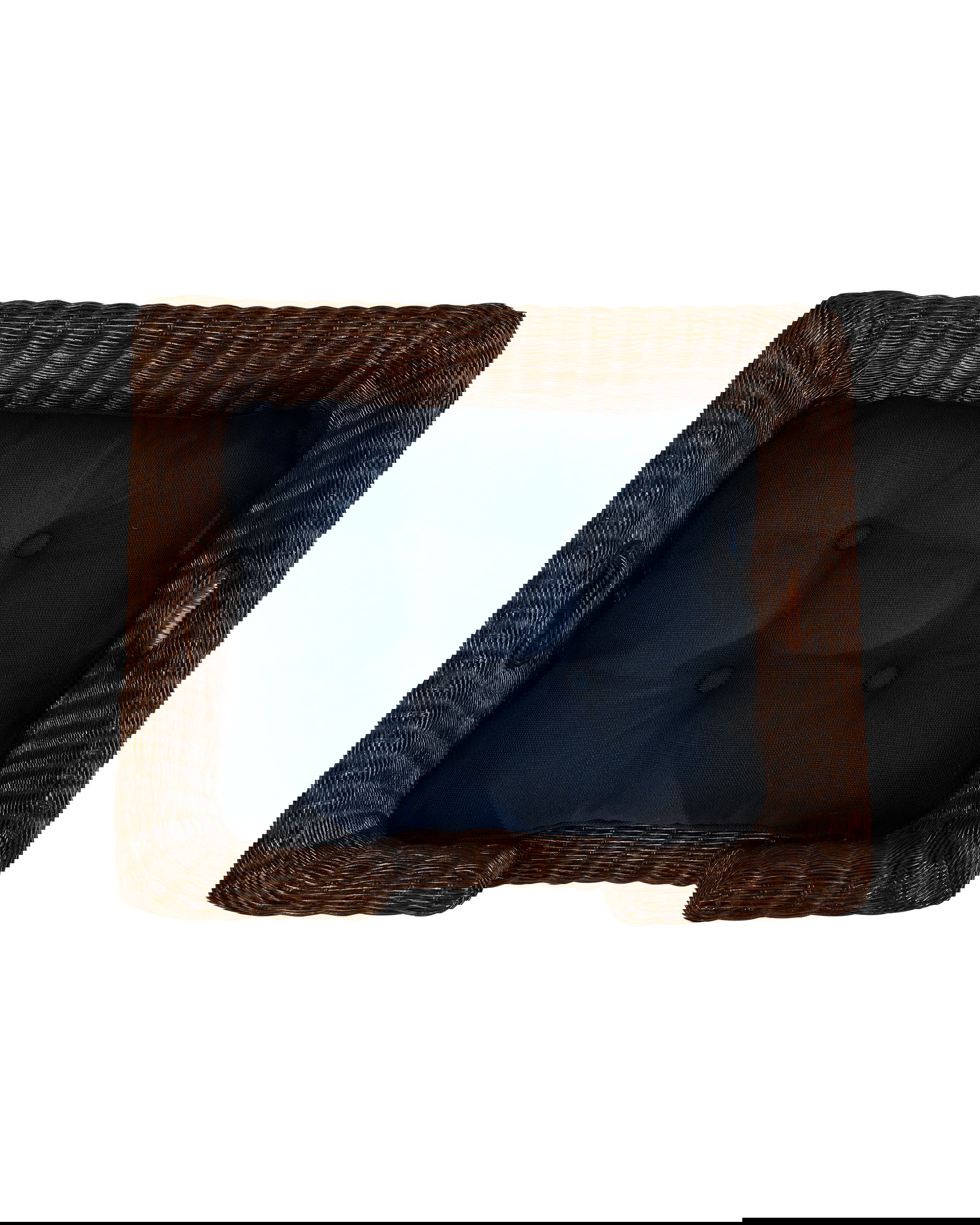 Cognac Hundebett Rattan