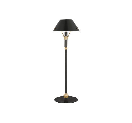 Bronze/Antique Brass - Turlington Table Lamp Polished Nickel Medium