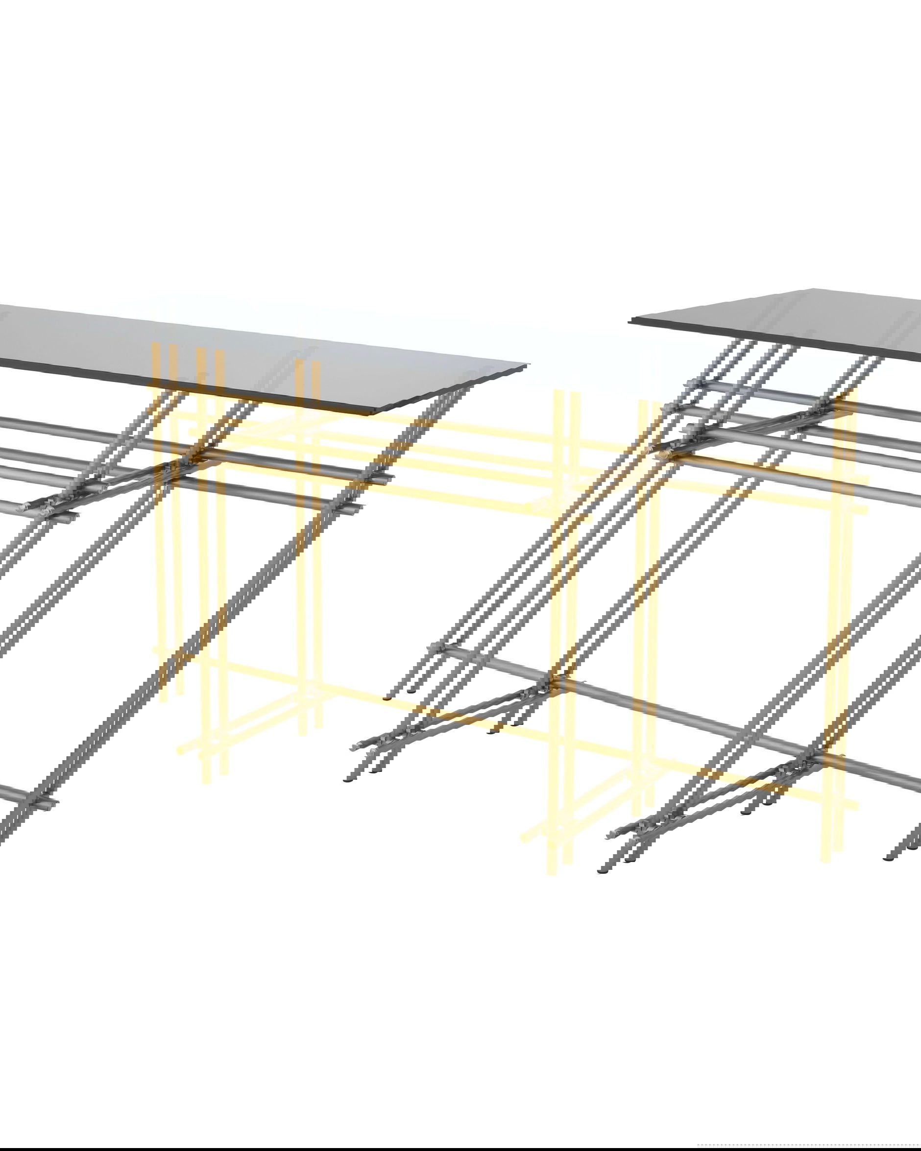 Quinn Console Table Brass