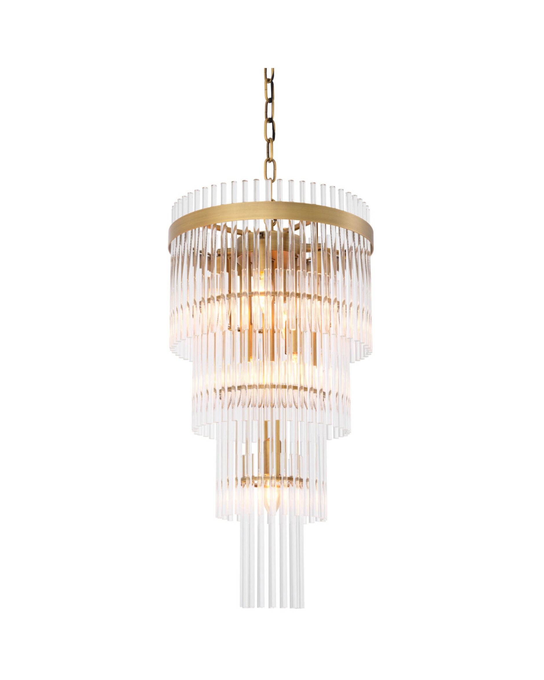 Yara kroonluchter antiek messing