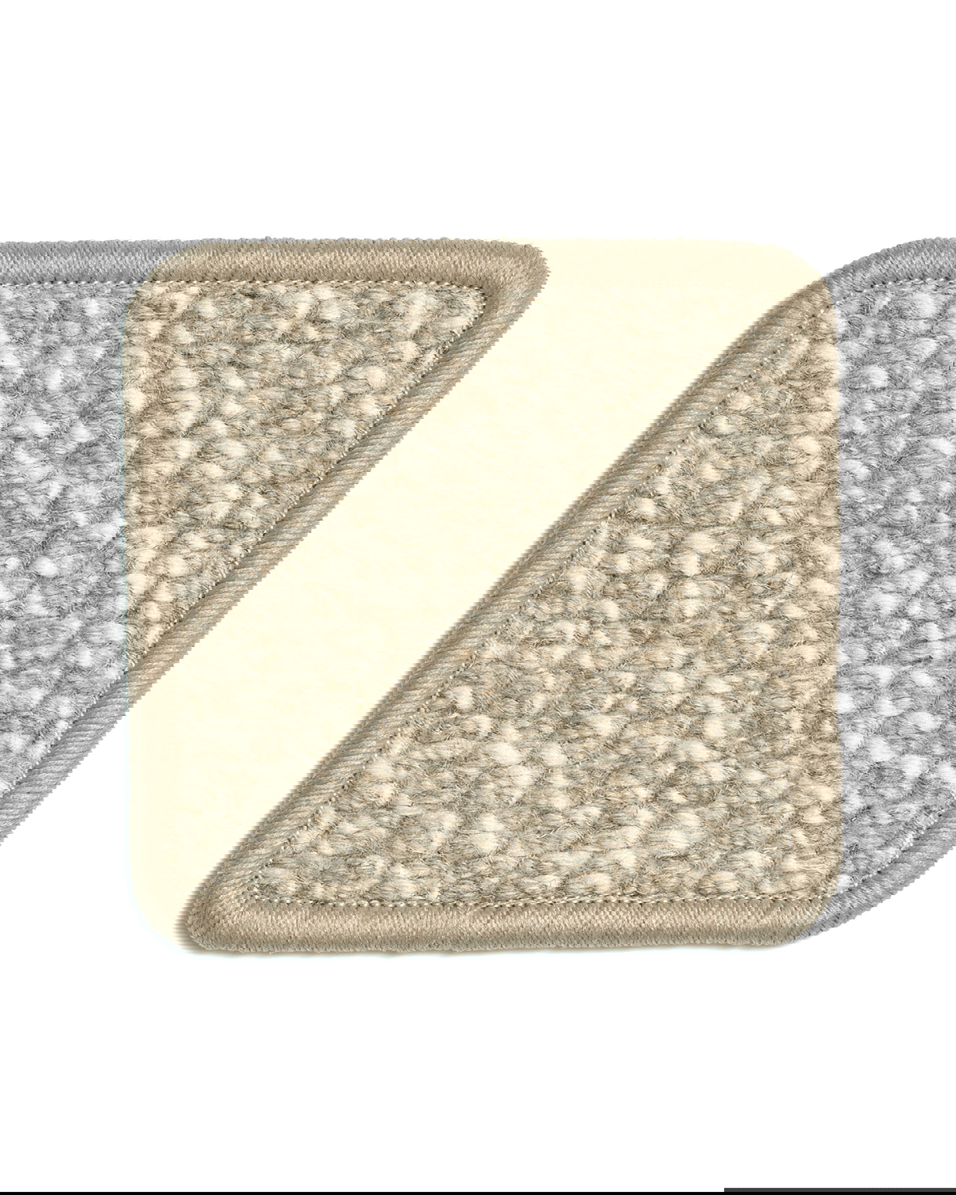 Nordklint matto kanttauksella luonnonharmaa