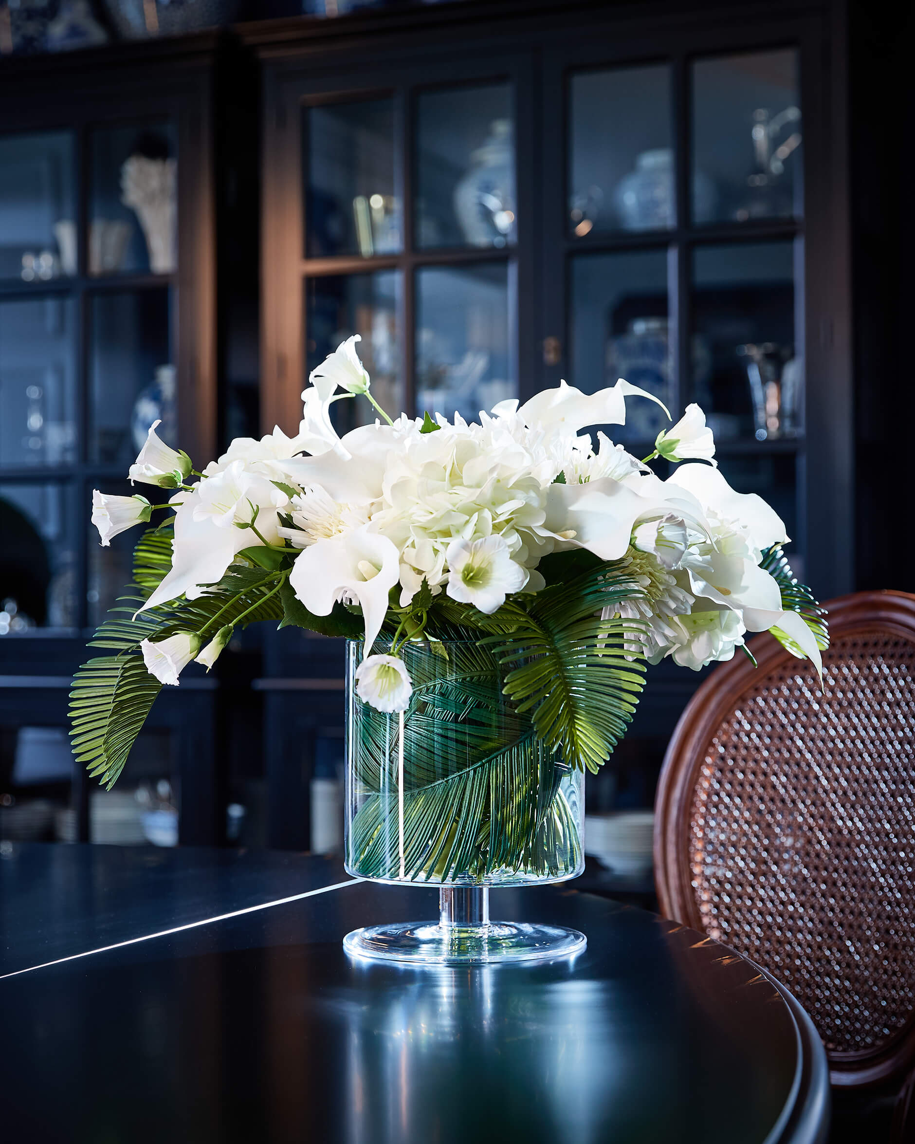 Jacquline maljakko kirkas lasi