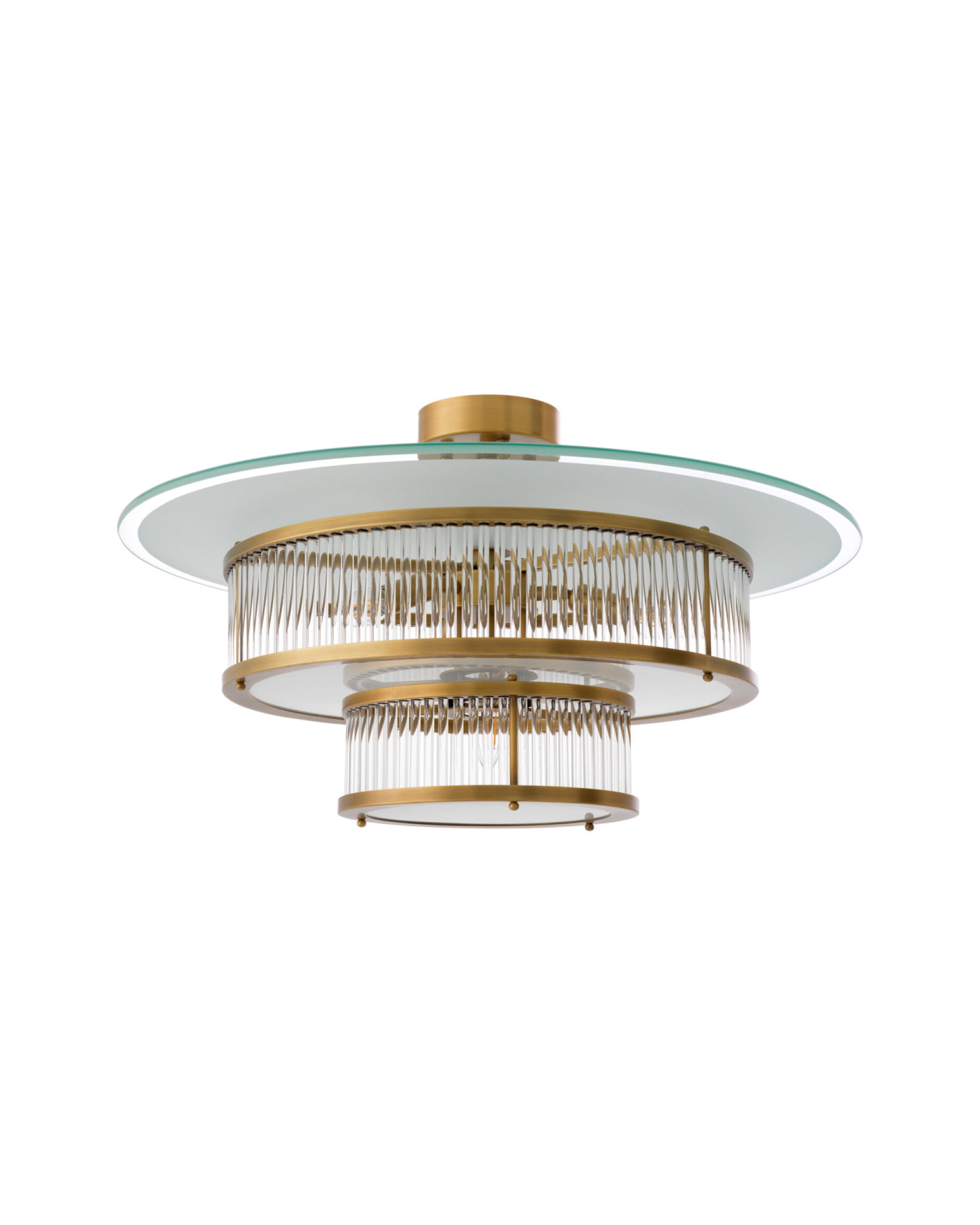 Frederic taklampa antik mässing