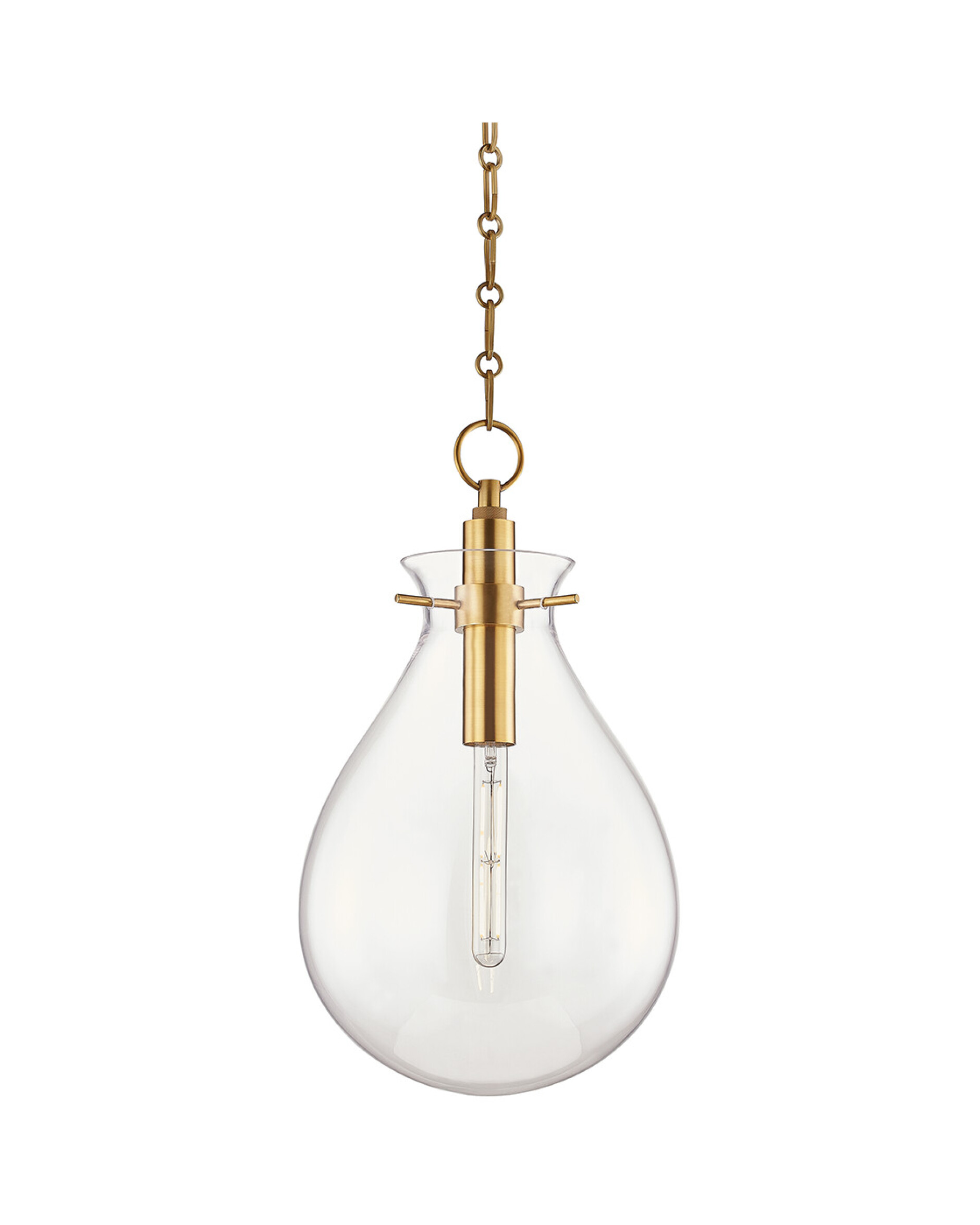 Ivy taklampe antikk messing