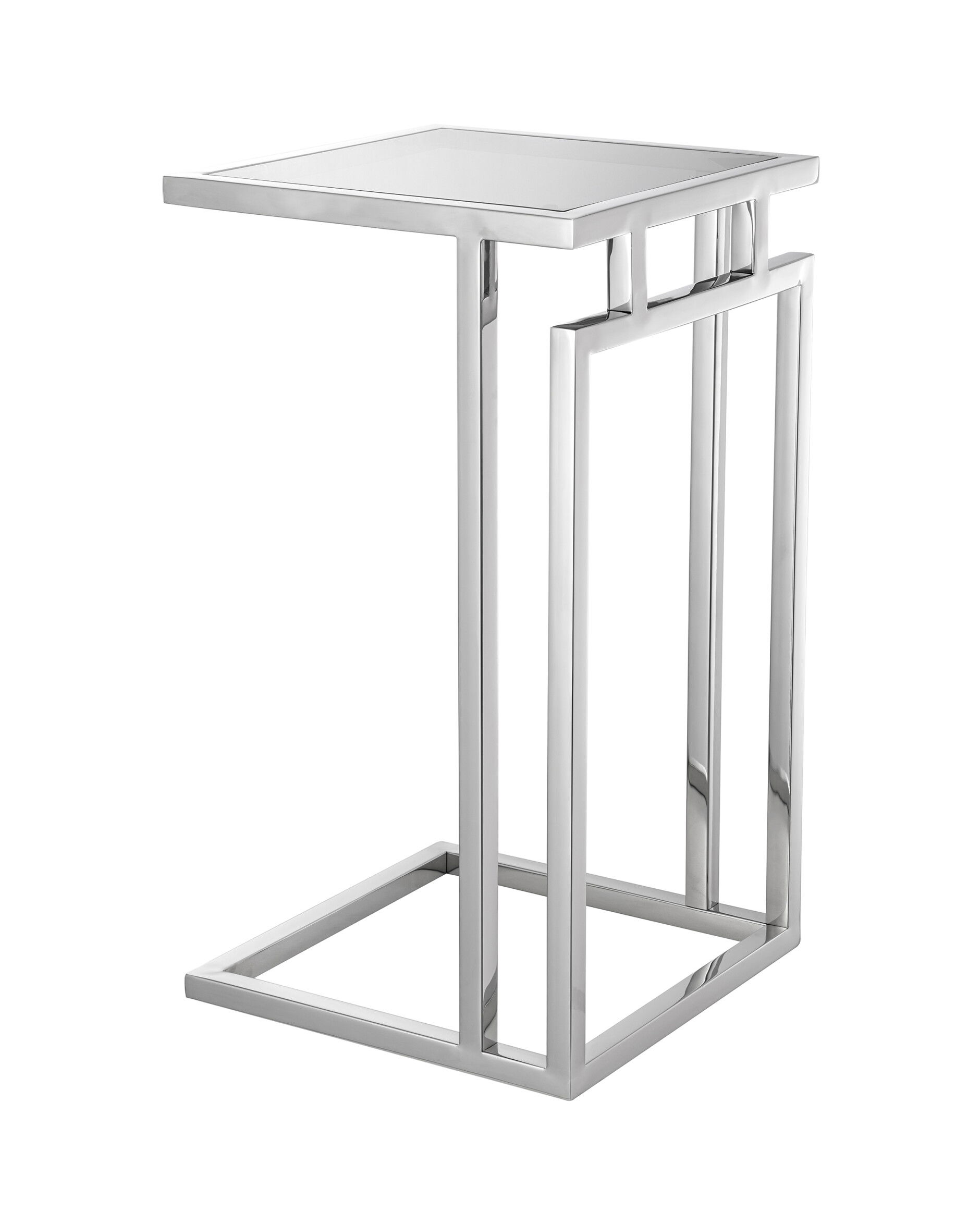 Marcus Side Table Polished Stainless Steel