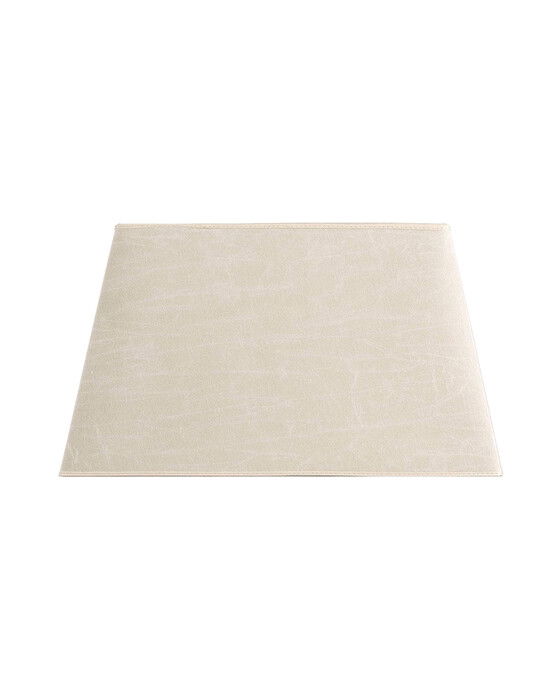 Rectangular lampskärm leather cream