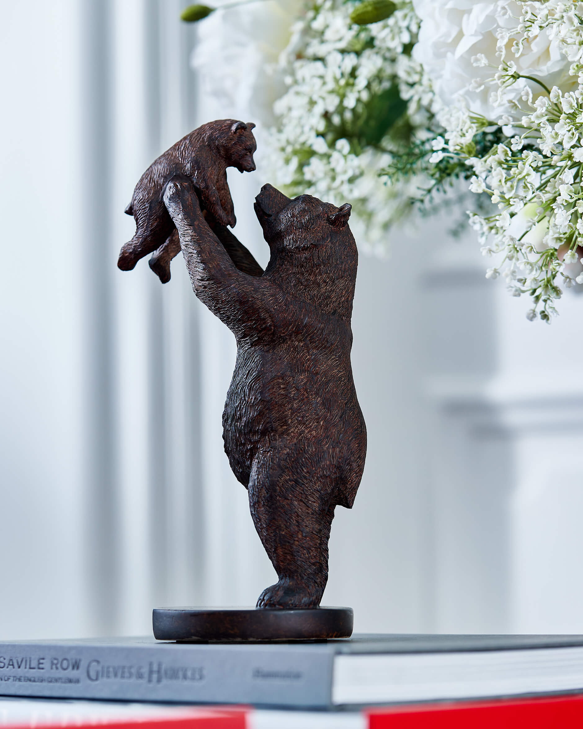 Björnar dekoration brun