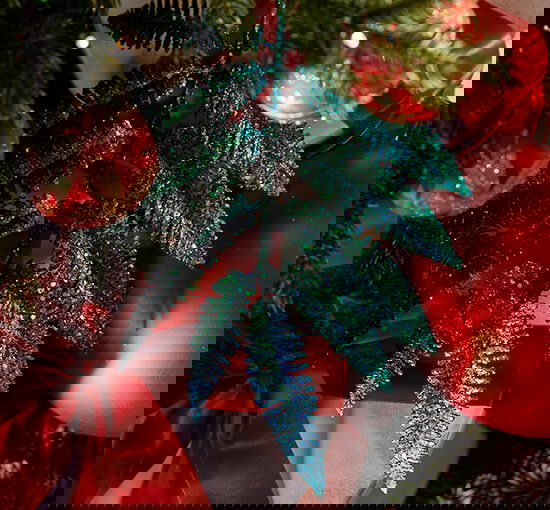 Noemi kvist juledekorasjon blå/grønn