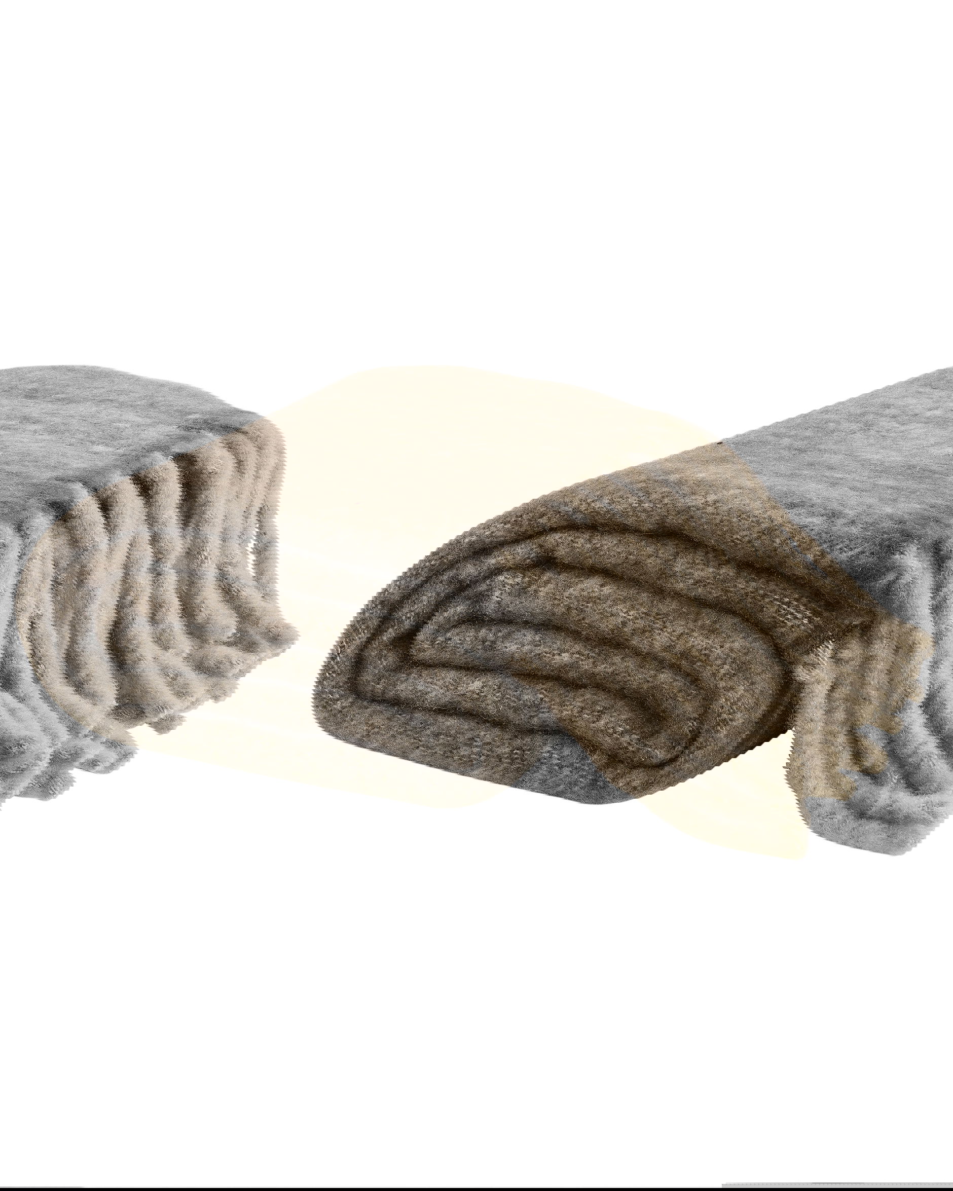 Cozy Plaid Taupe OUTLET