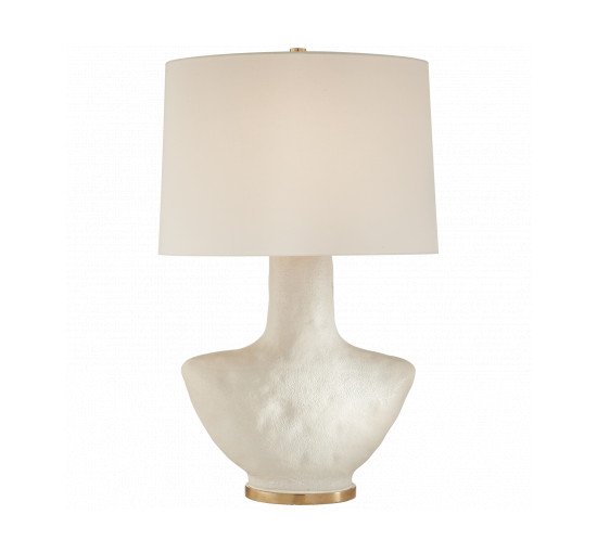 White - Armato Table Lamp Black/Linen