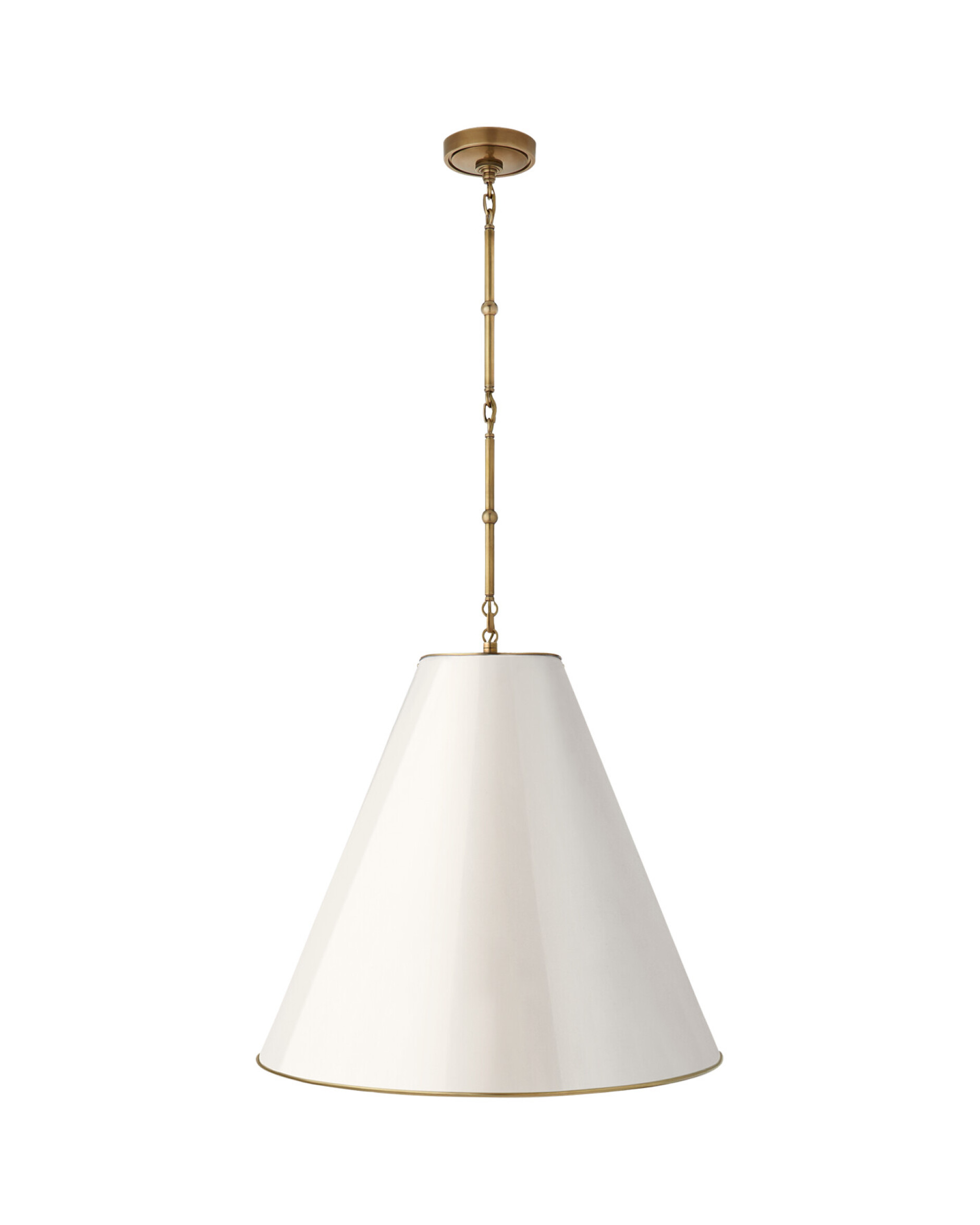 Goodman taklampa mässing/antikvit L