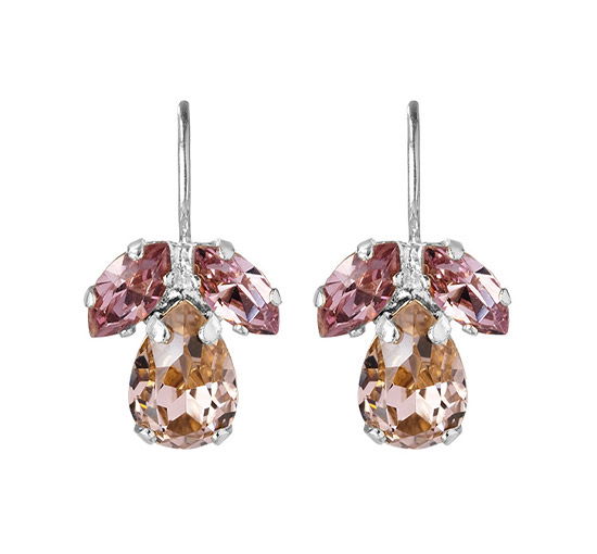 null - Petite Timo Earrings Golden Shadow Rhodium