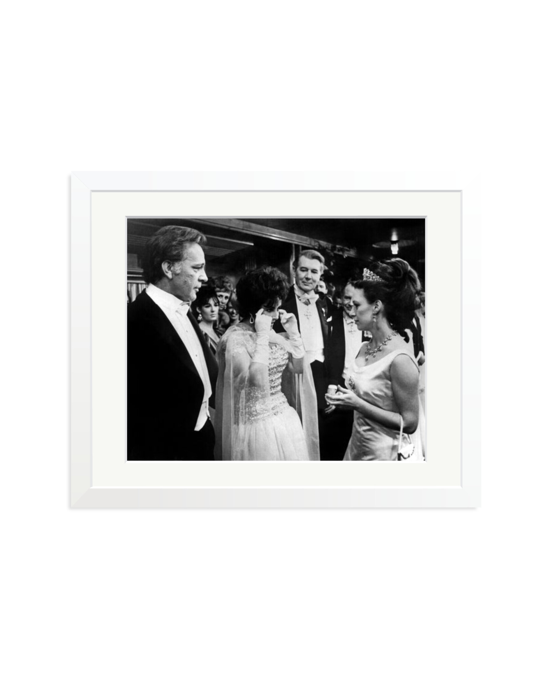 Burton, Taylor and Princess Margaret White / Medium