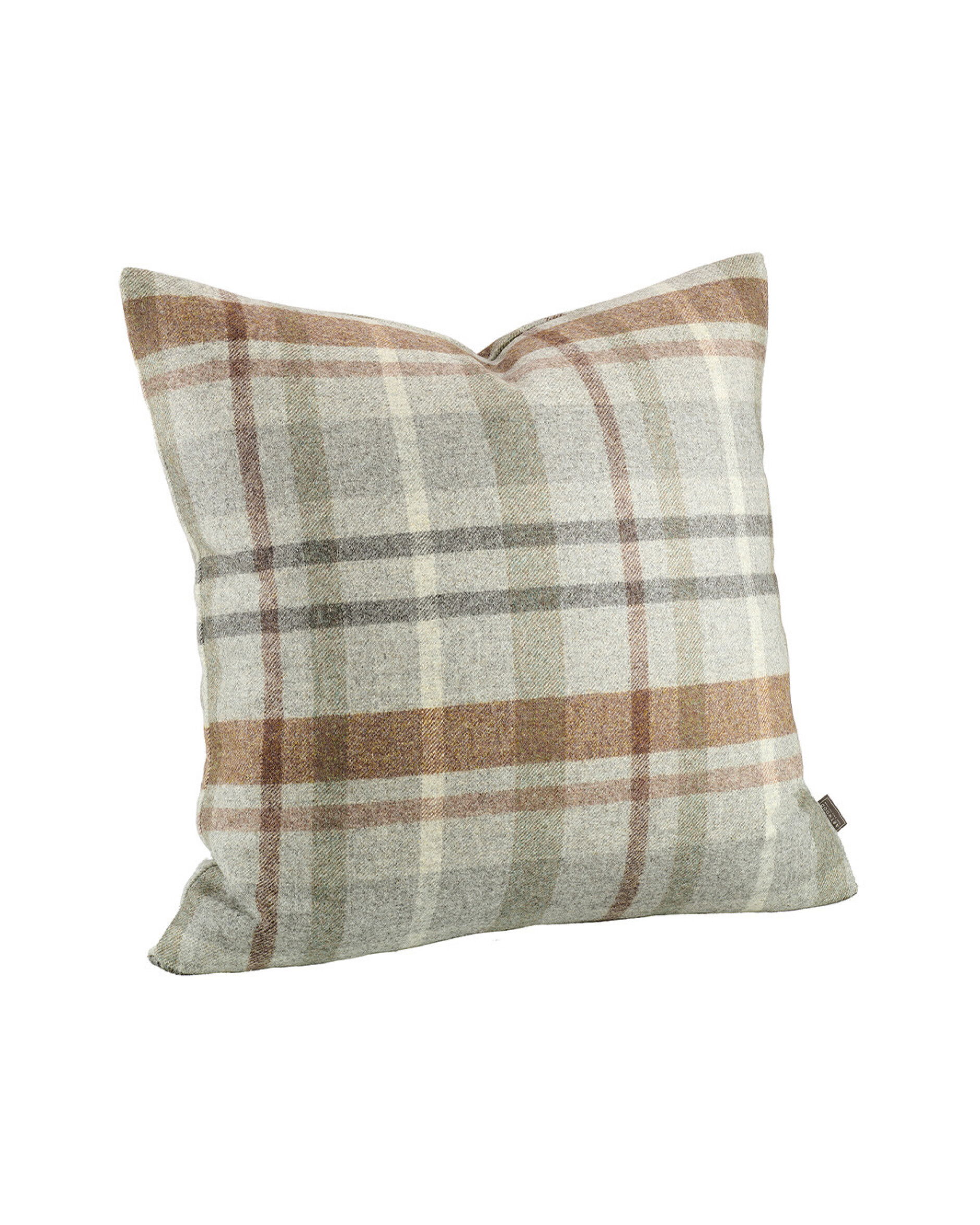 Miles plaid pudebetræk grå