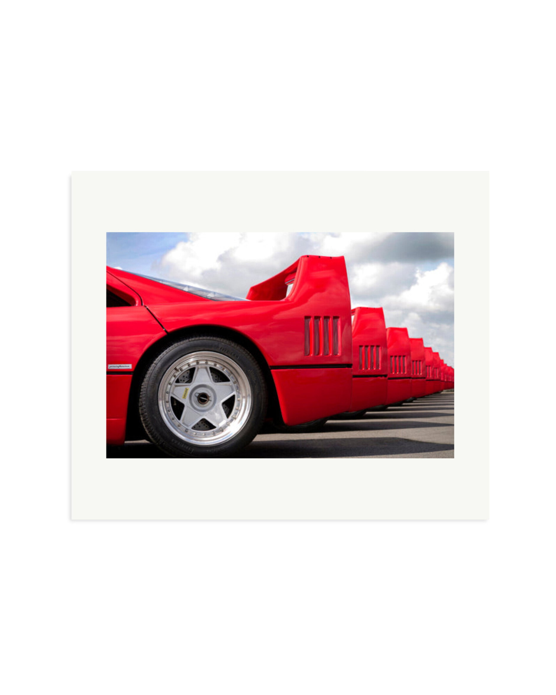 Group of Ferrari F40's Print Only / Large