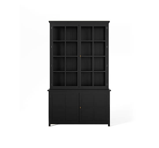 Rhode Island Display Cabinet Modern Black