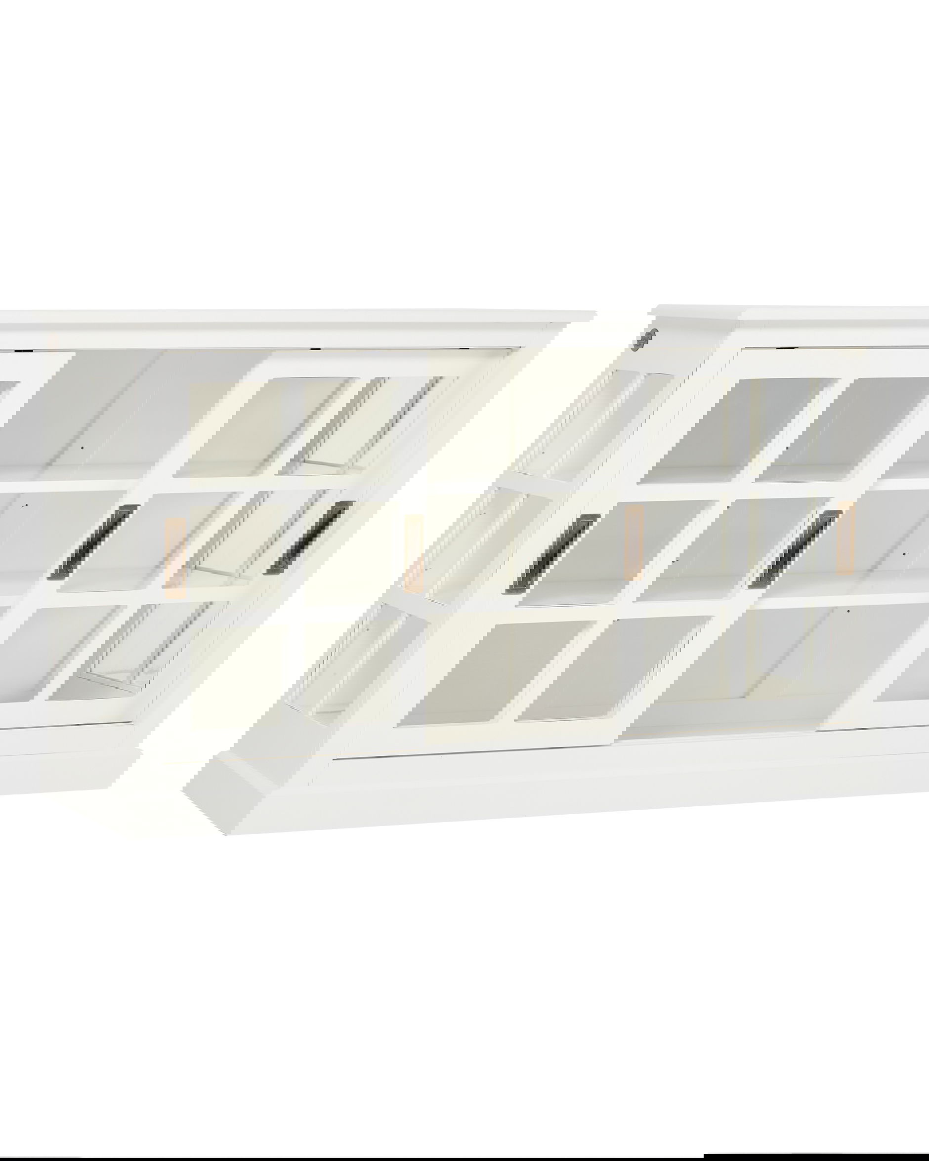 Seethrough skåp classic white