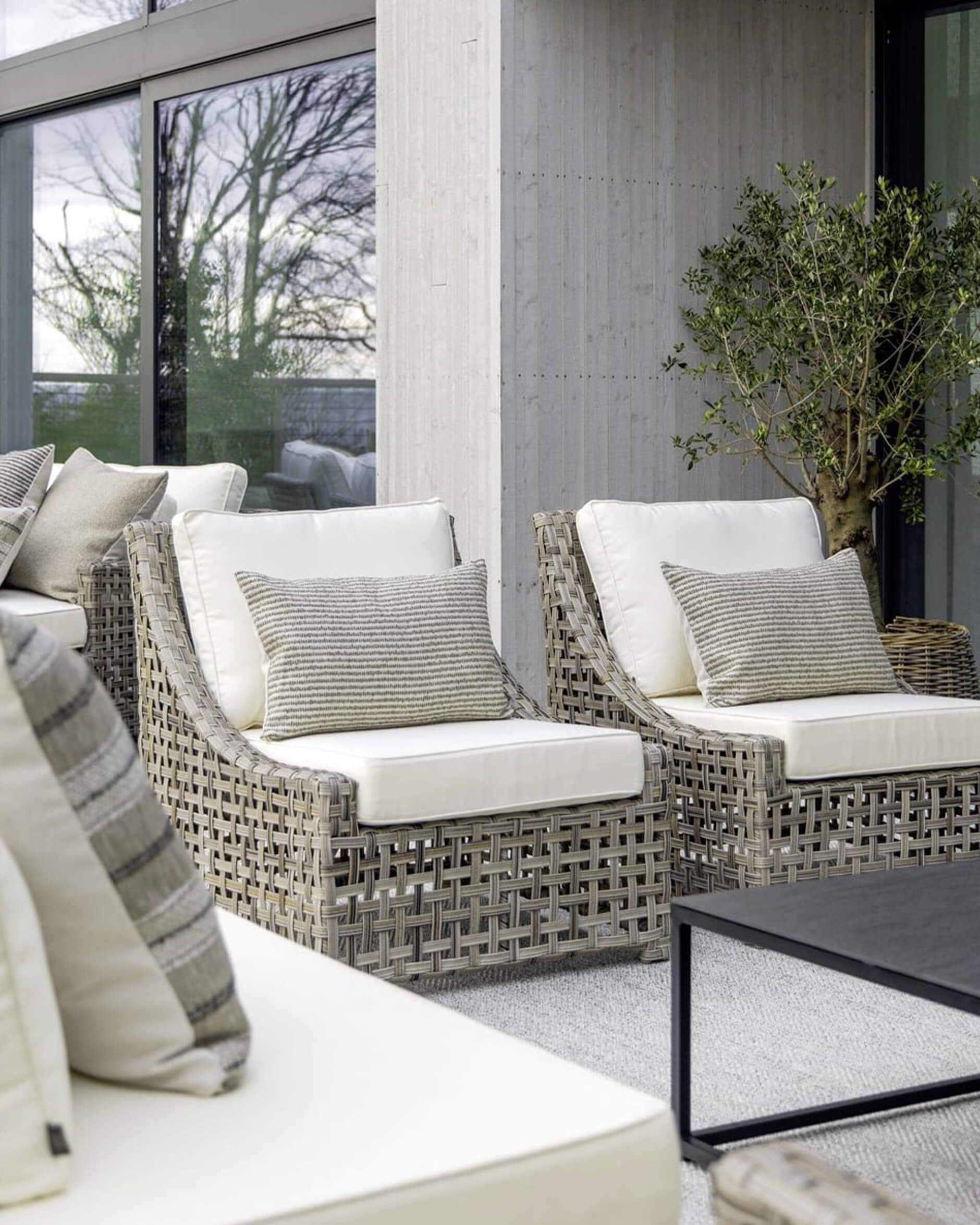 Nomad Single Stripe putetrekk linen