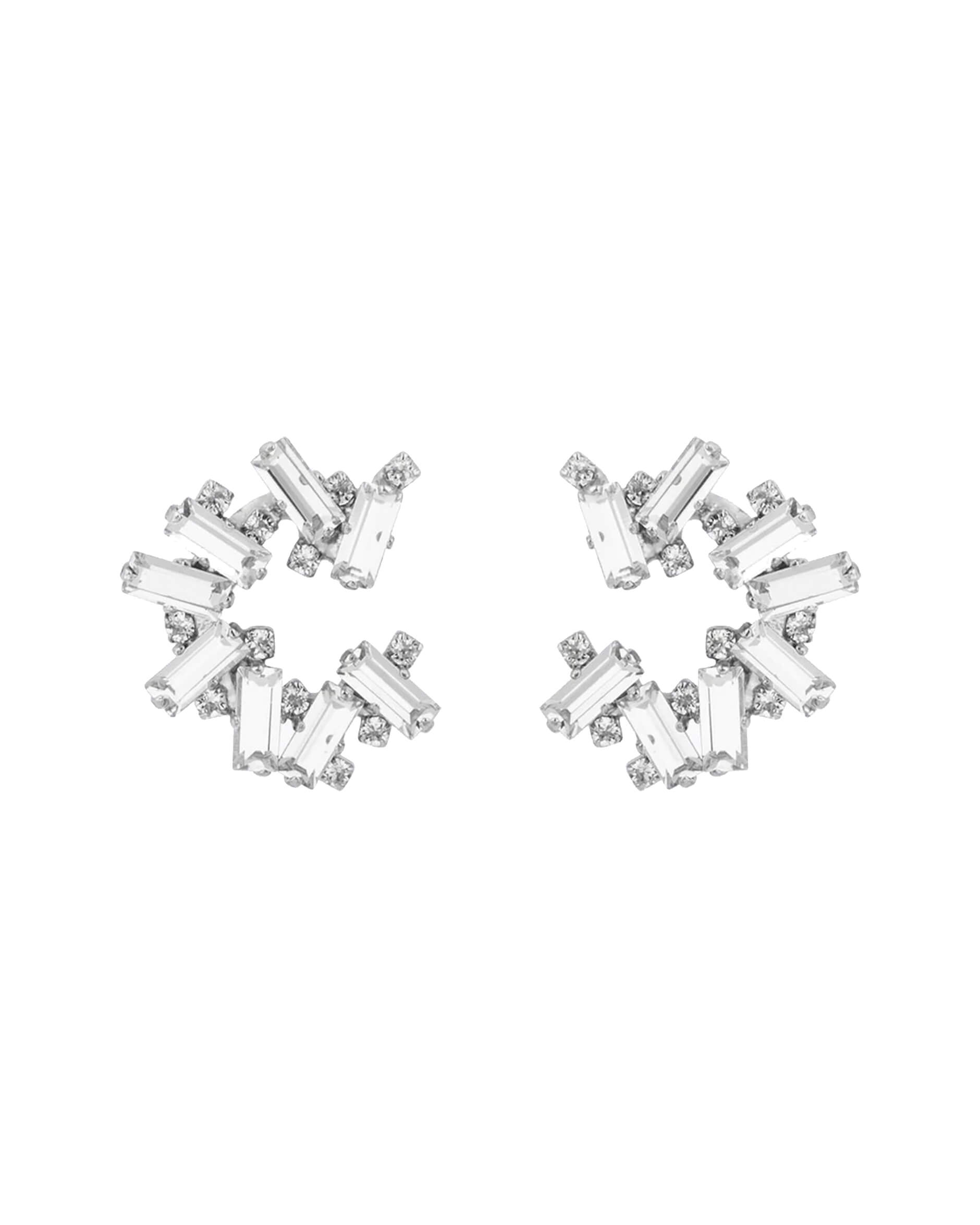 Gina earrings crystal rhodium