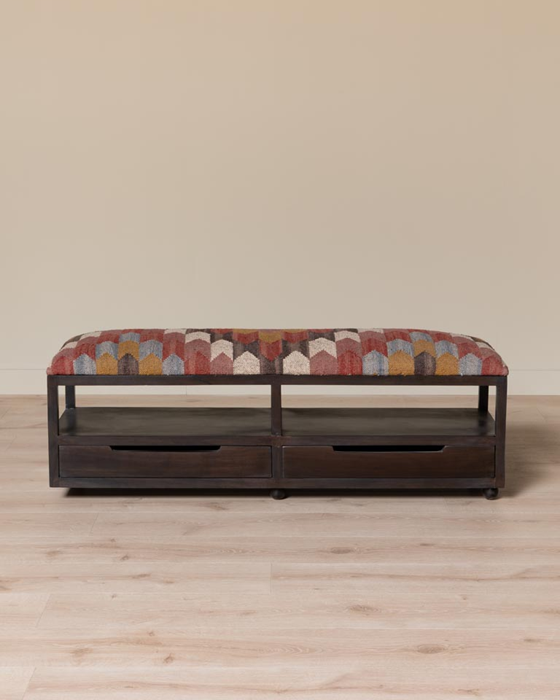 Waverly kilim storage bench