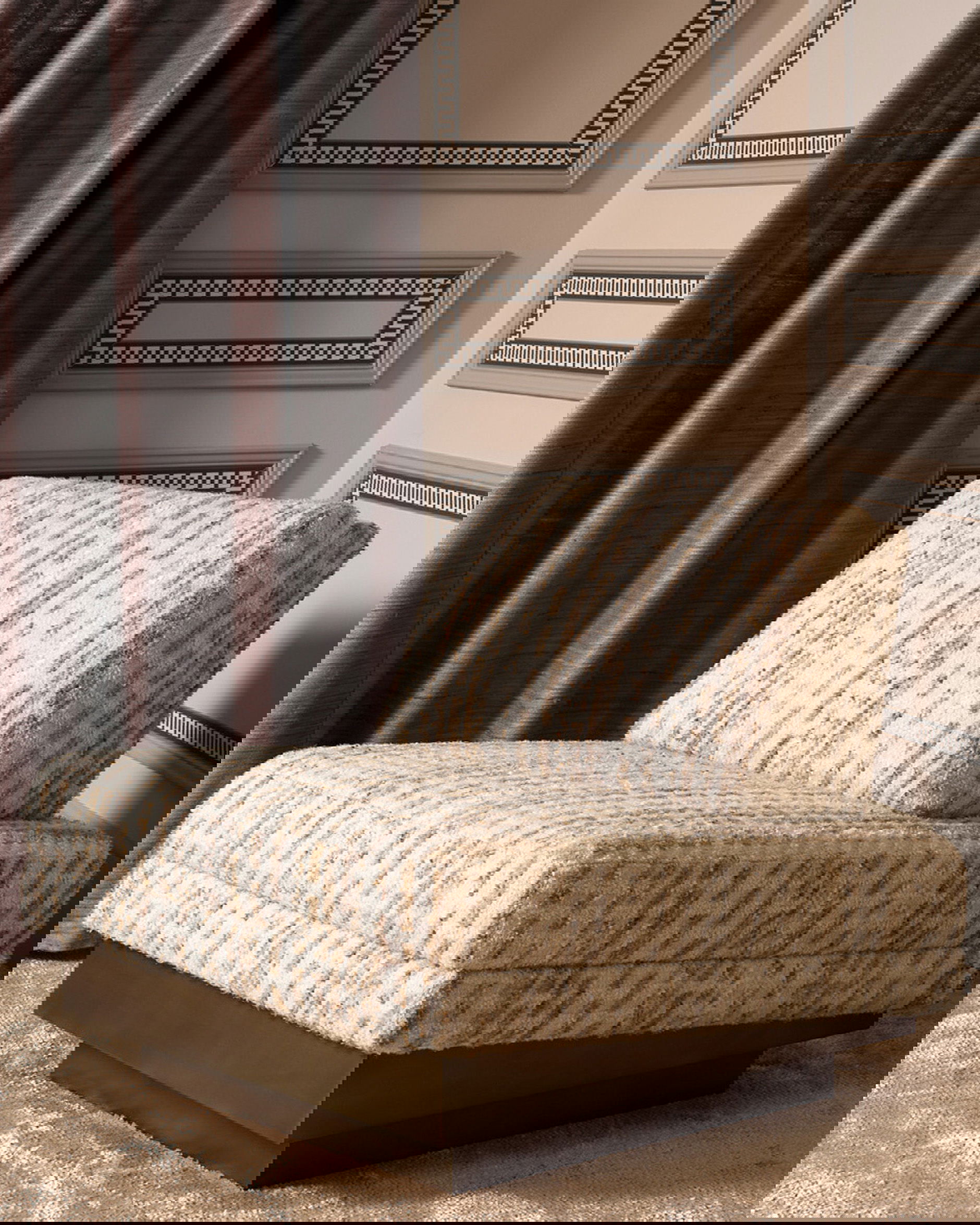 Rubina stoel antiek messing